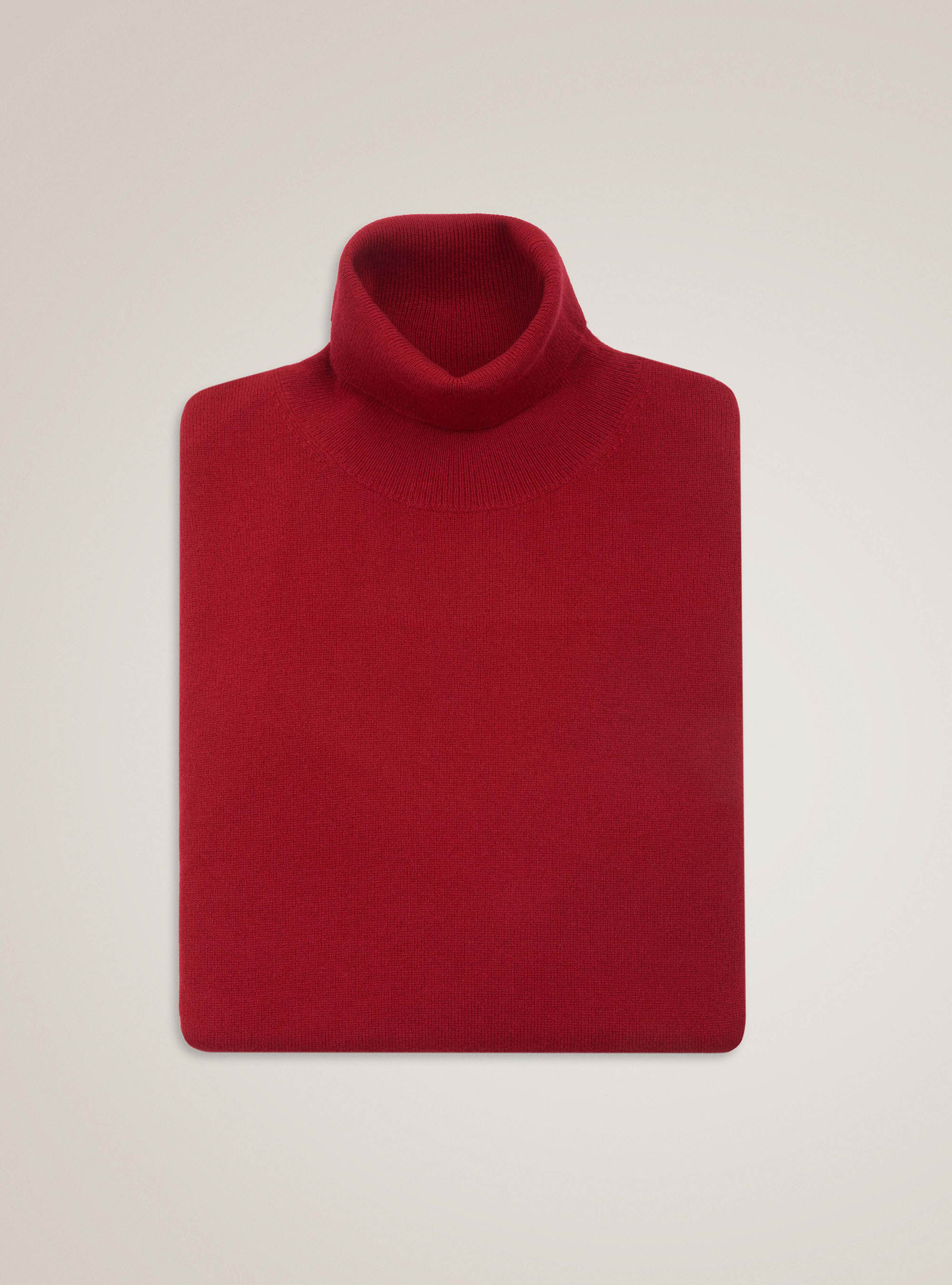 Turtleneck in 100% cashmere, RED