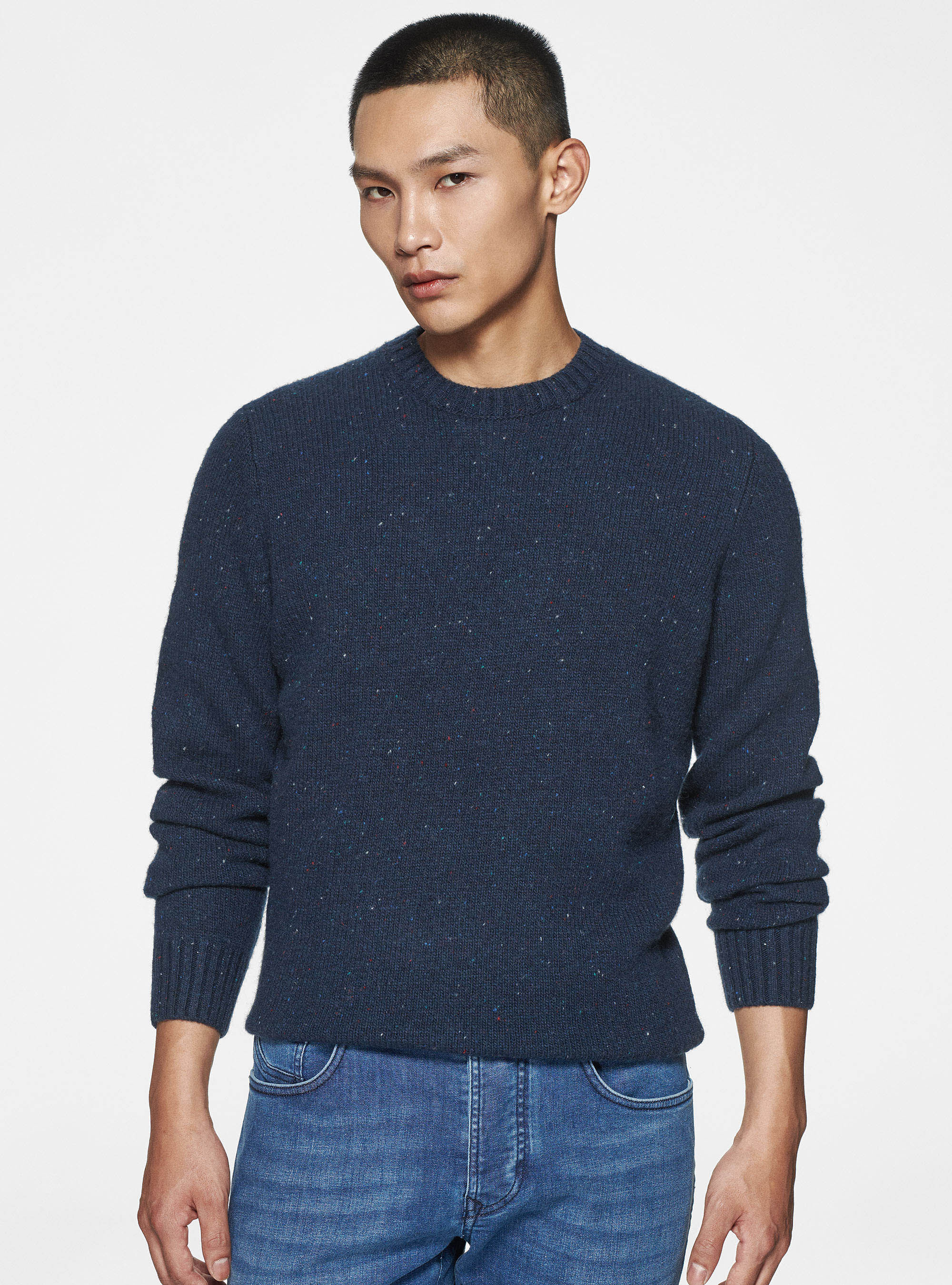 Men's wool blend sweaters discount