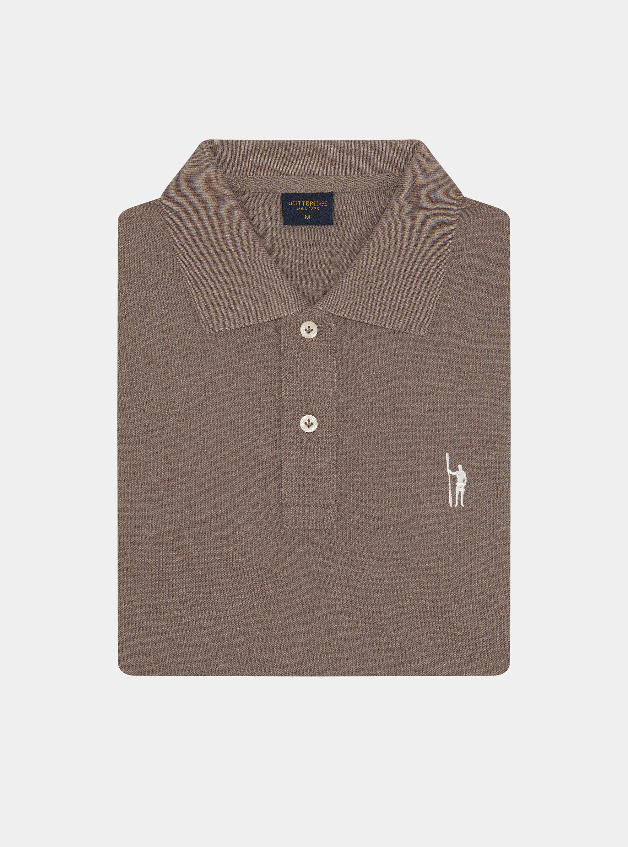 Classic piqu&eacute; polo shirt, MUD