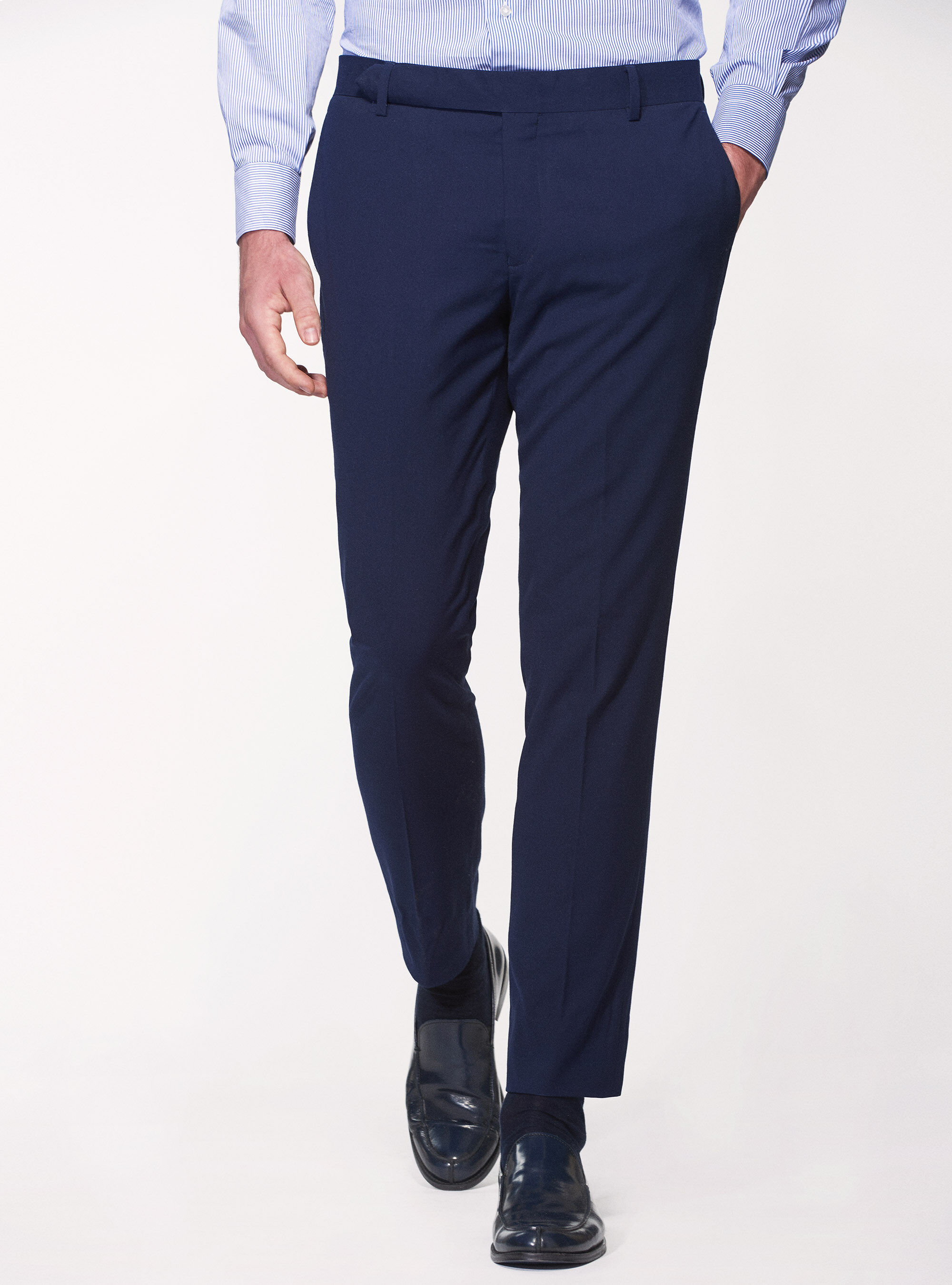 Slim Fit Suit Trousers GutteridgeEU Men s Special Prices