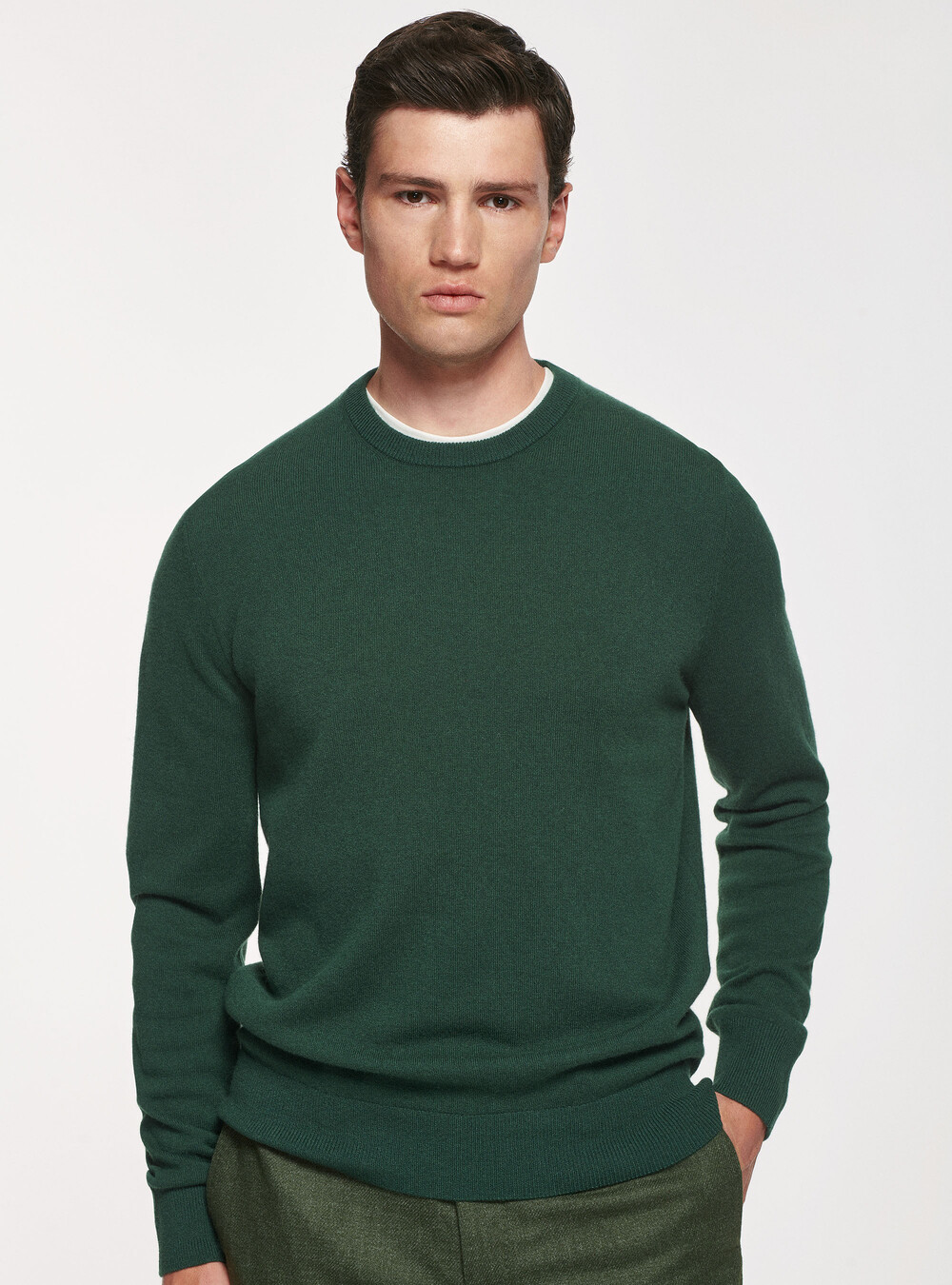 Lambswool and cashmere crew-neck sweater | GutteridgeUS | Men's catalog ...