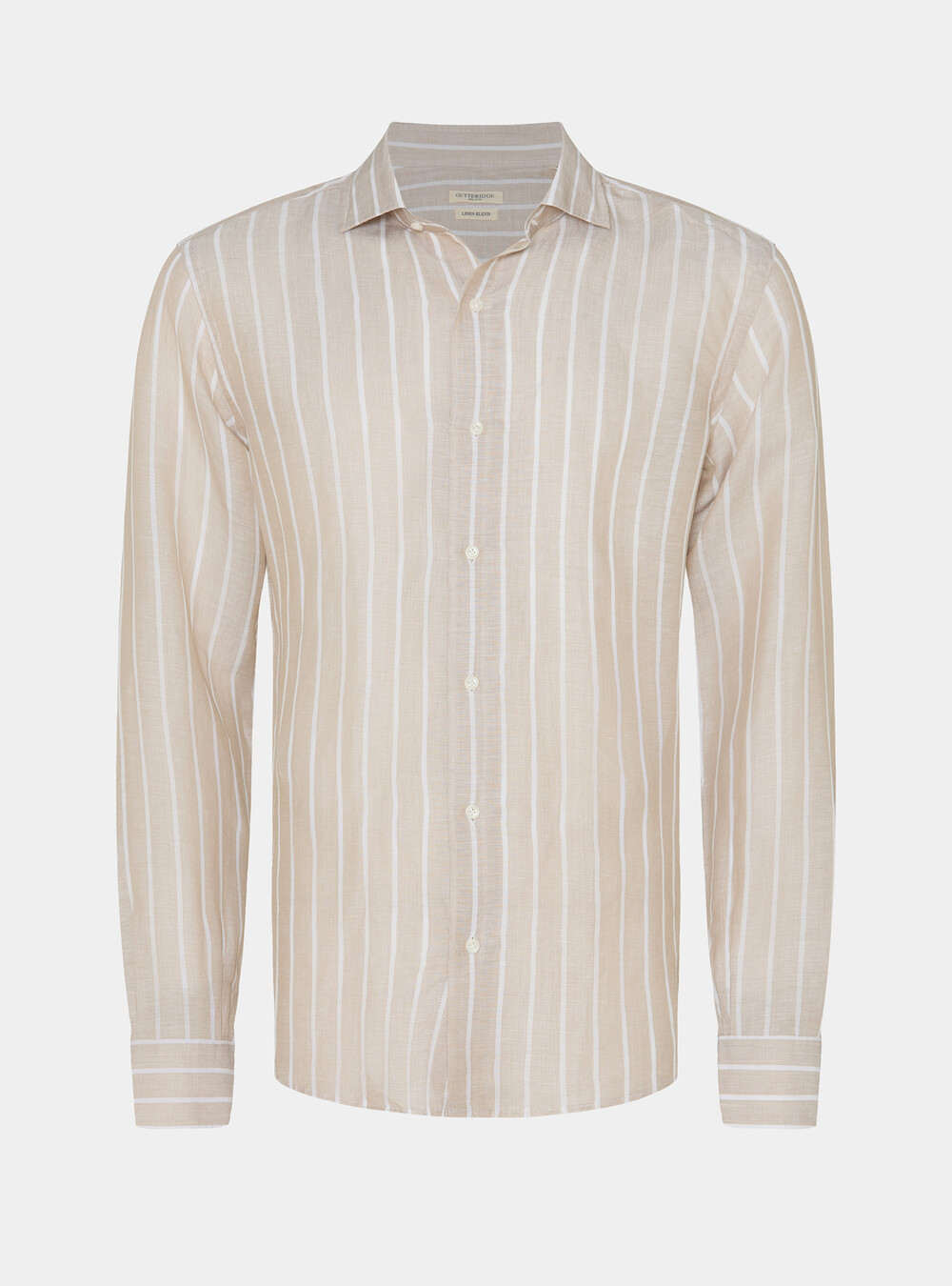 Linen blend striped shirt | Gutteridge | Men's Shirts Linen blend striped shirt | Gutteridge | Men's Shirts