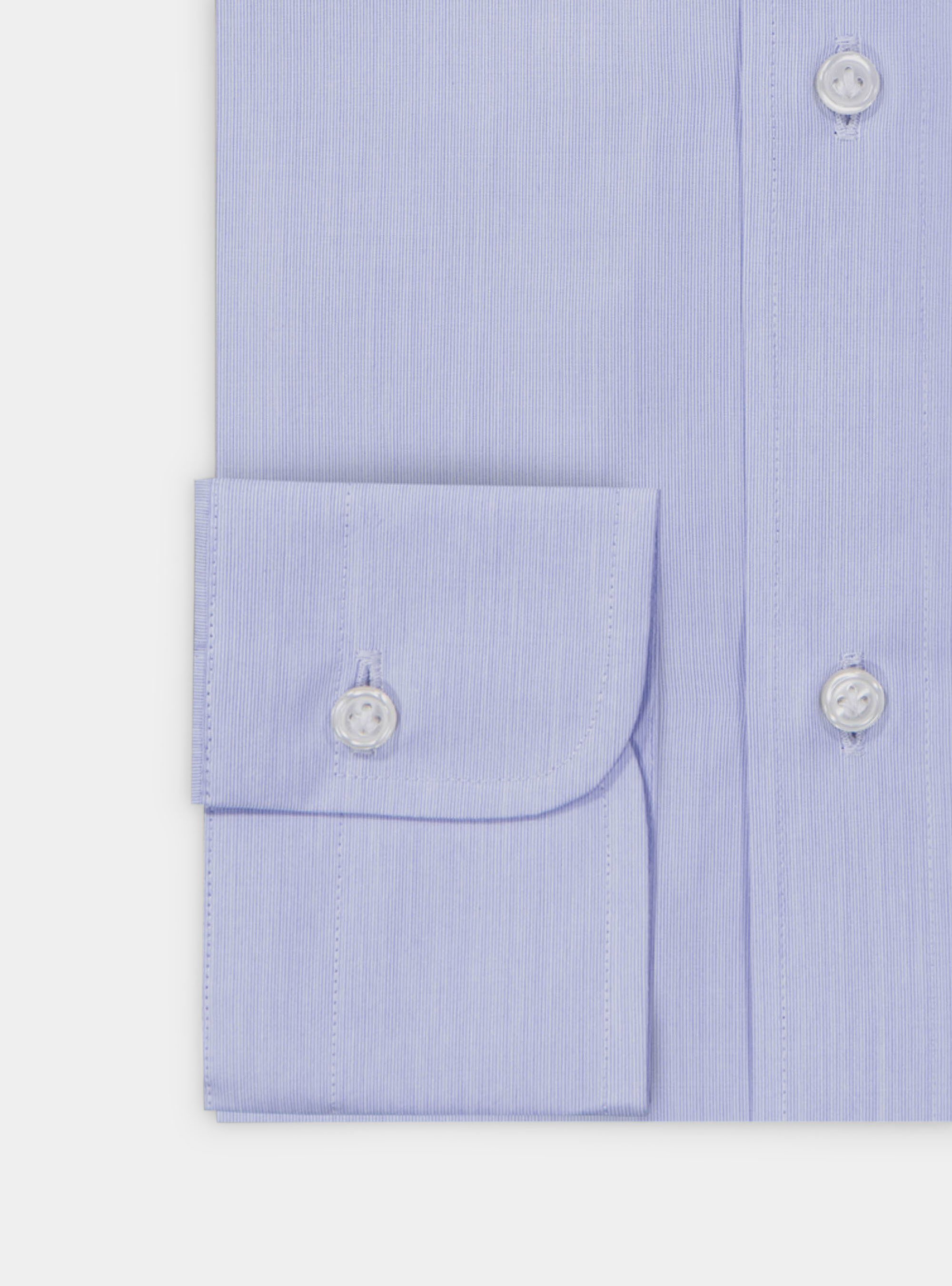Camicia in popeline di cotone multirighe