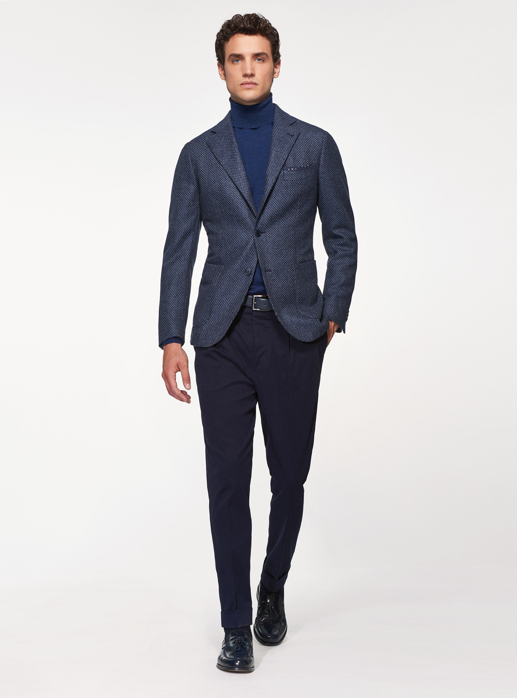 Giacca in lana cashmere, BLU