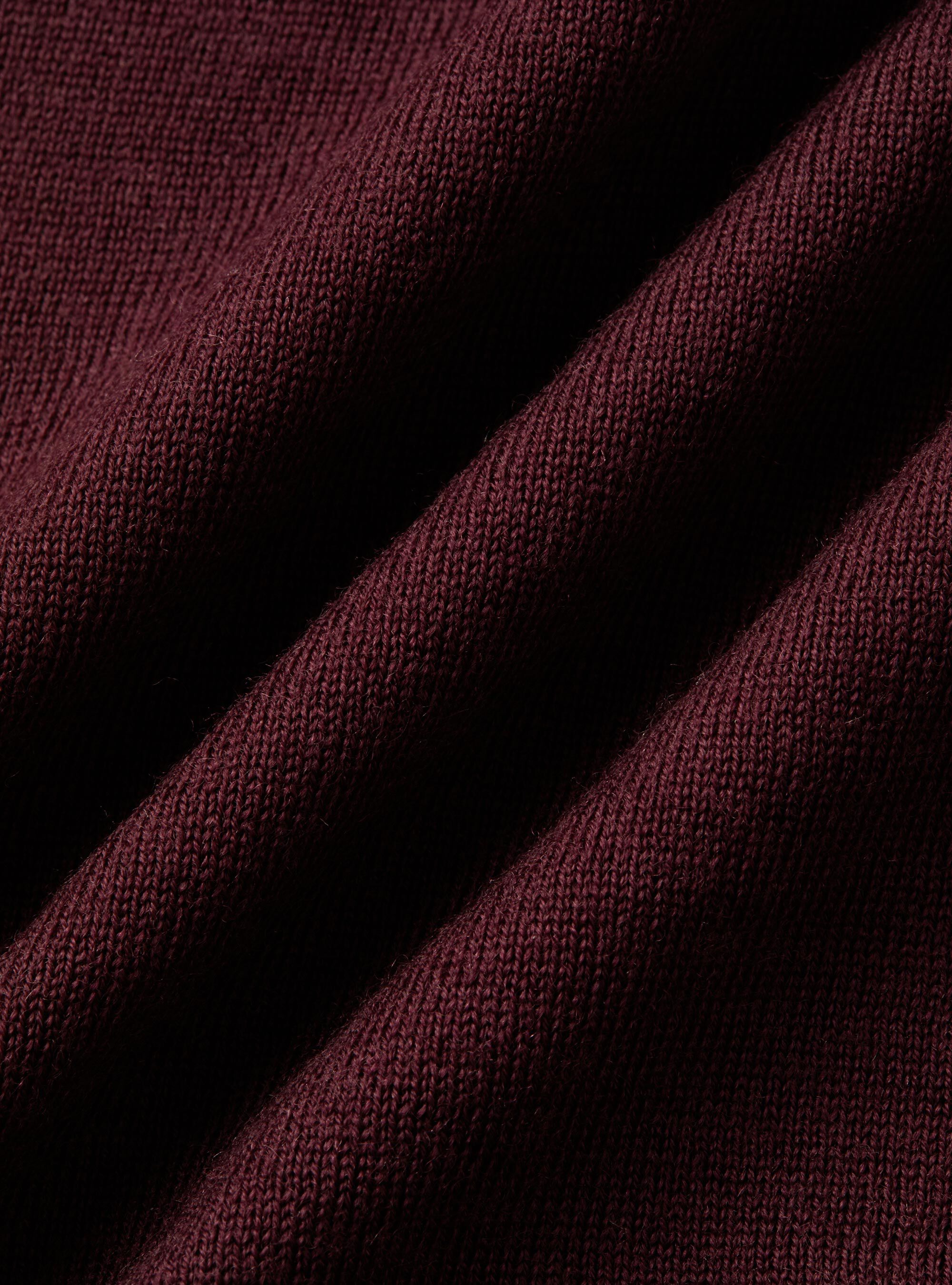 Dolcevita in pura lana merino extrafine, BORDEAUX