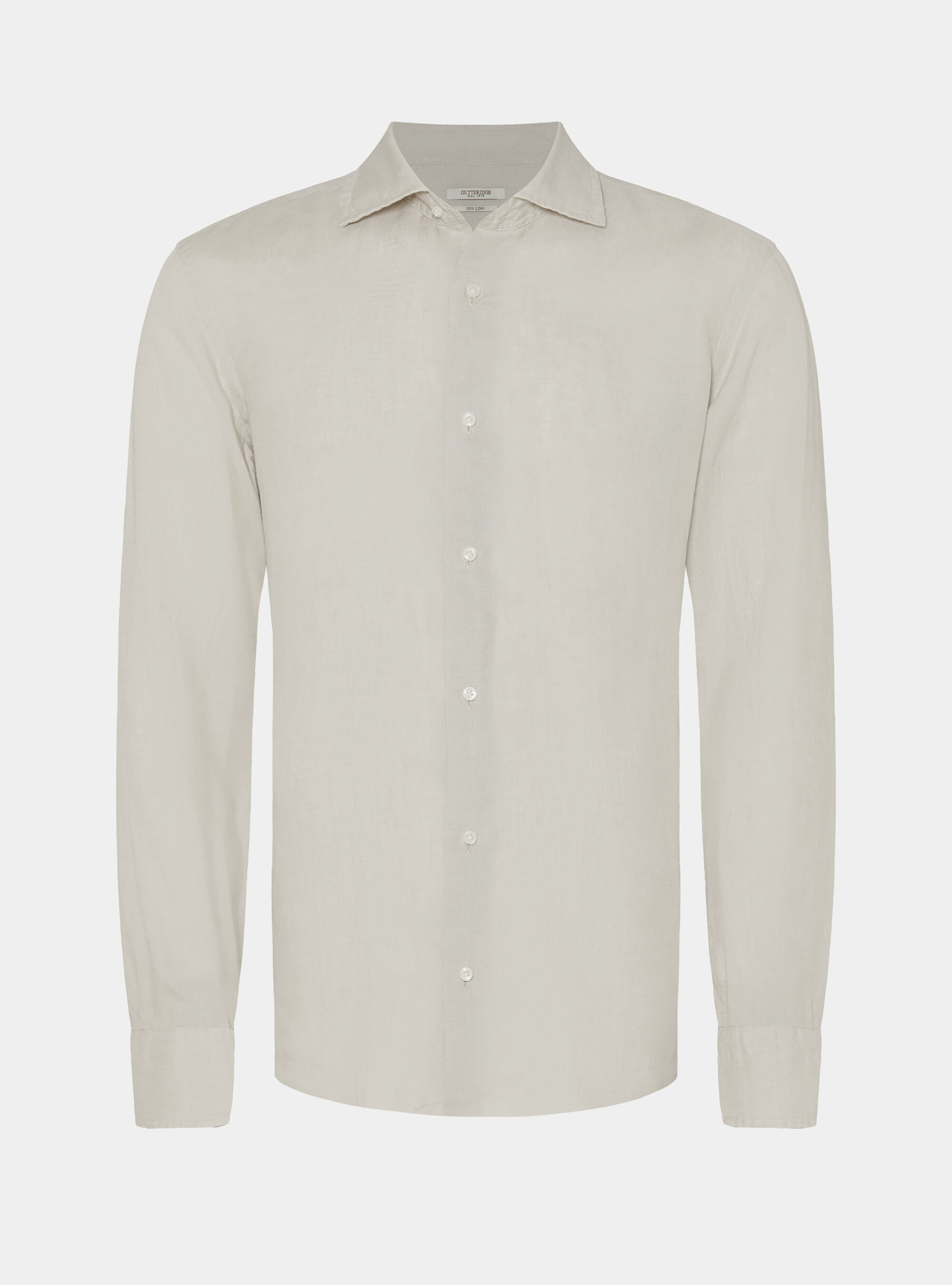Camicia in puro lino, ECRU 0536C