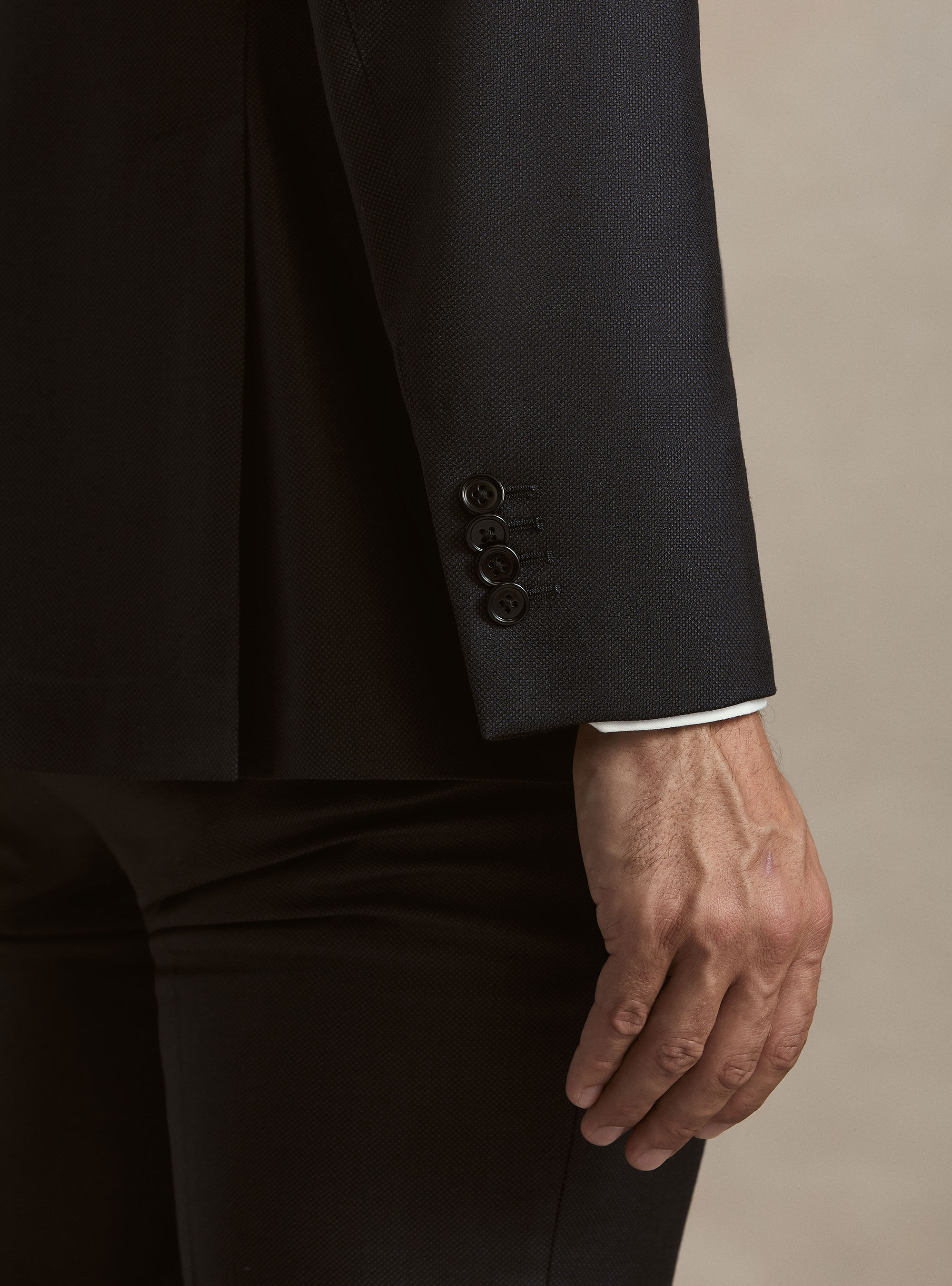 Giacca per abito in pura lana occhio di pernice Vitale Barberis Canonico, BLU NAVY