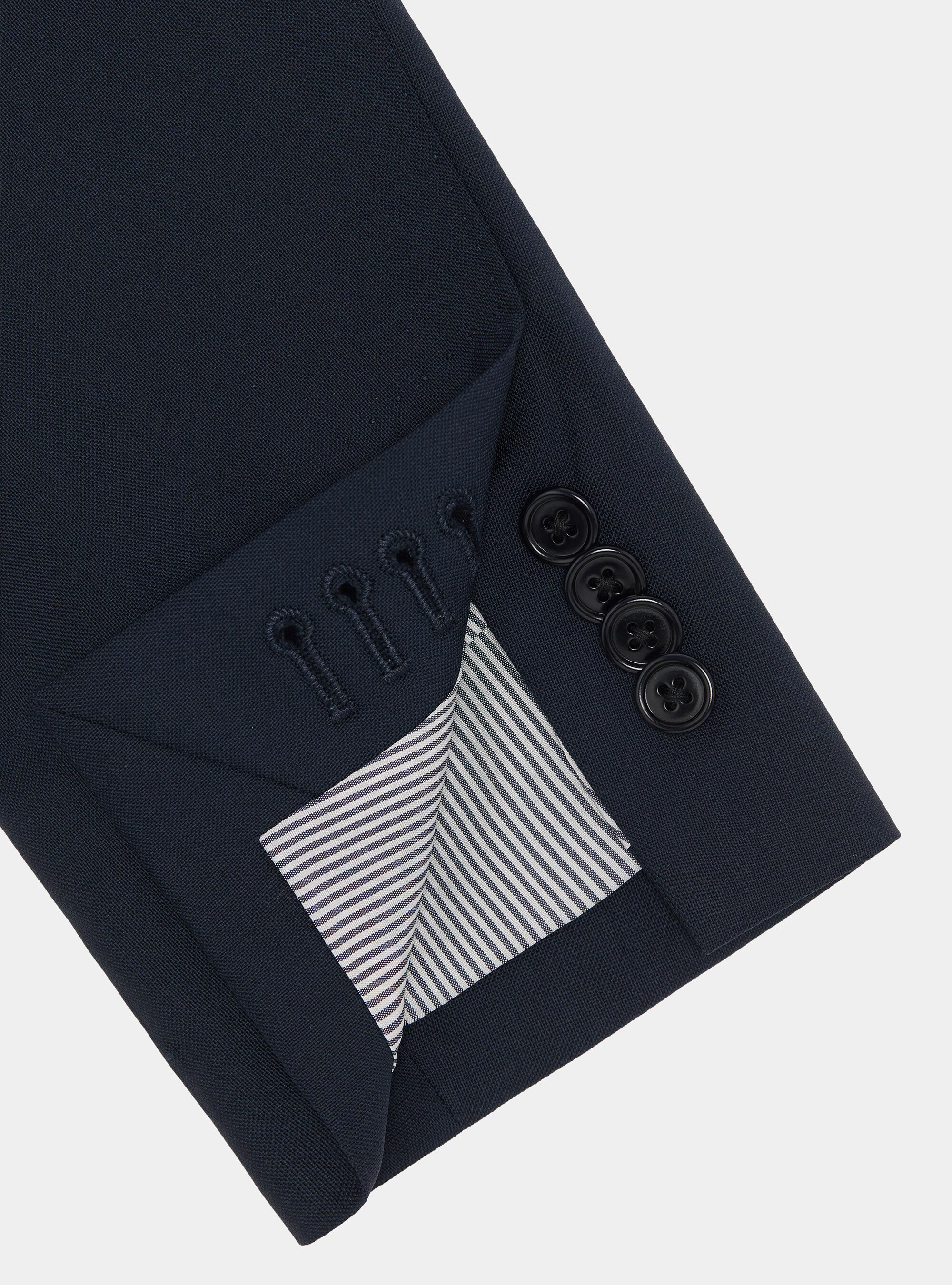 Zweireihige Jacke aus reiner Wolle von Vitale Barberis Canonico, NAVY