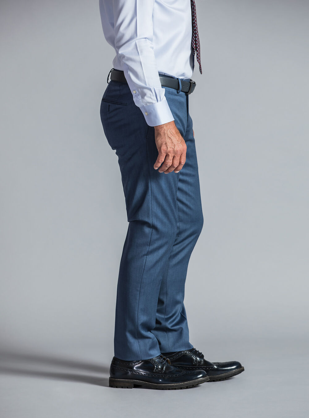 Pantaloni Con Pinces Slim Fit In Lana