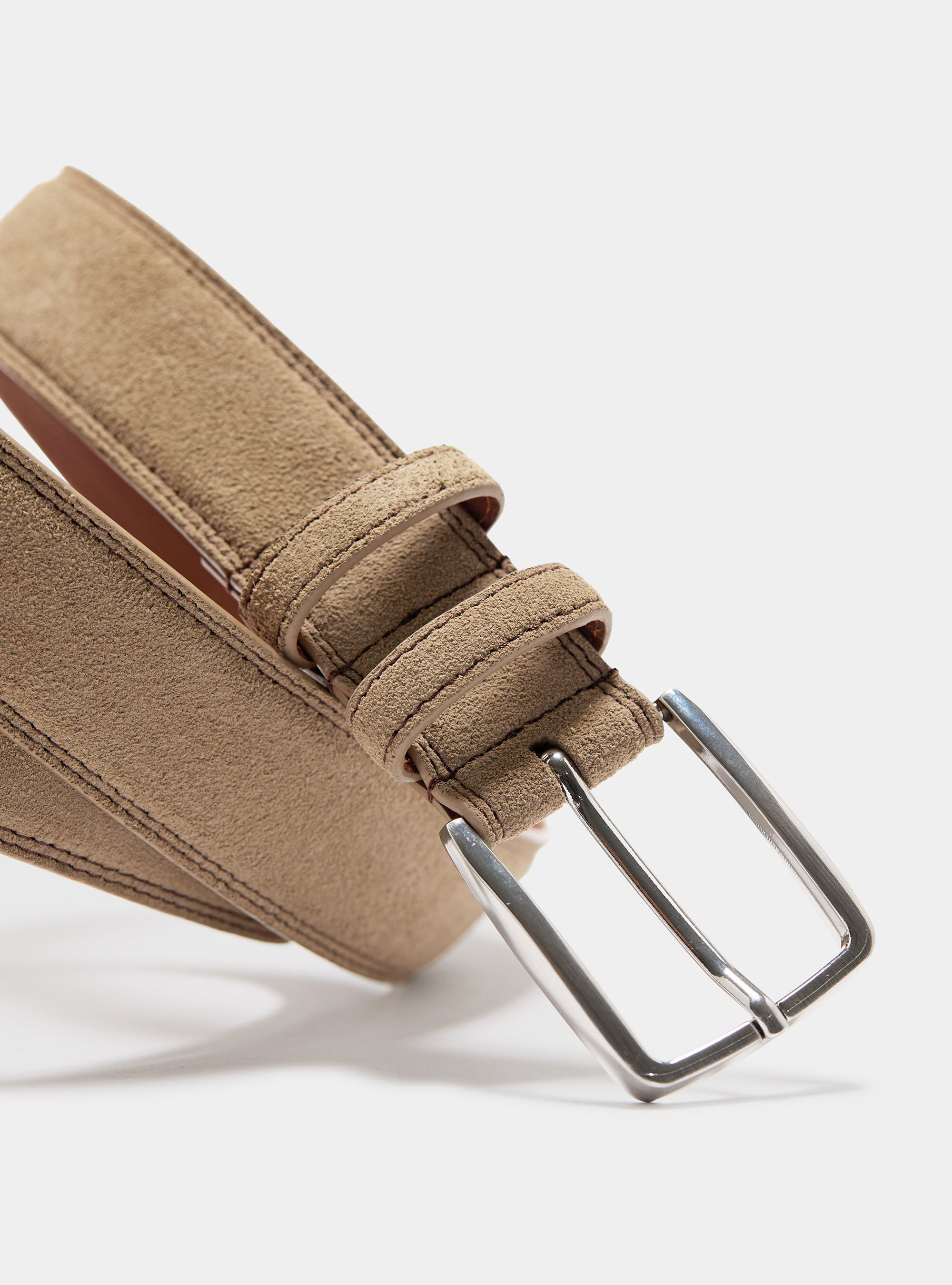 Suede belt