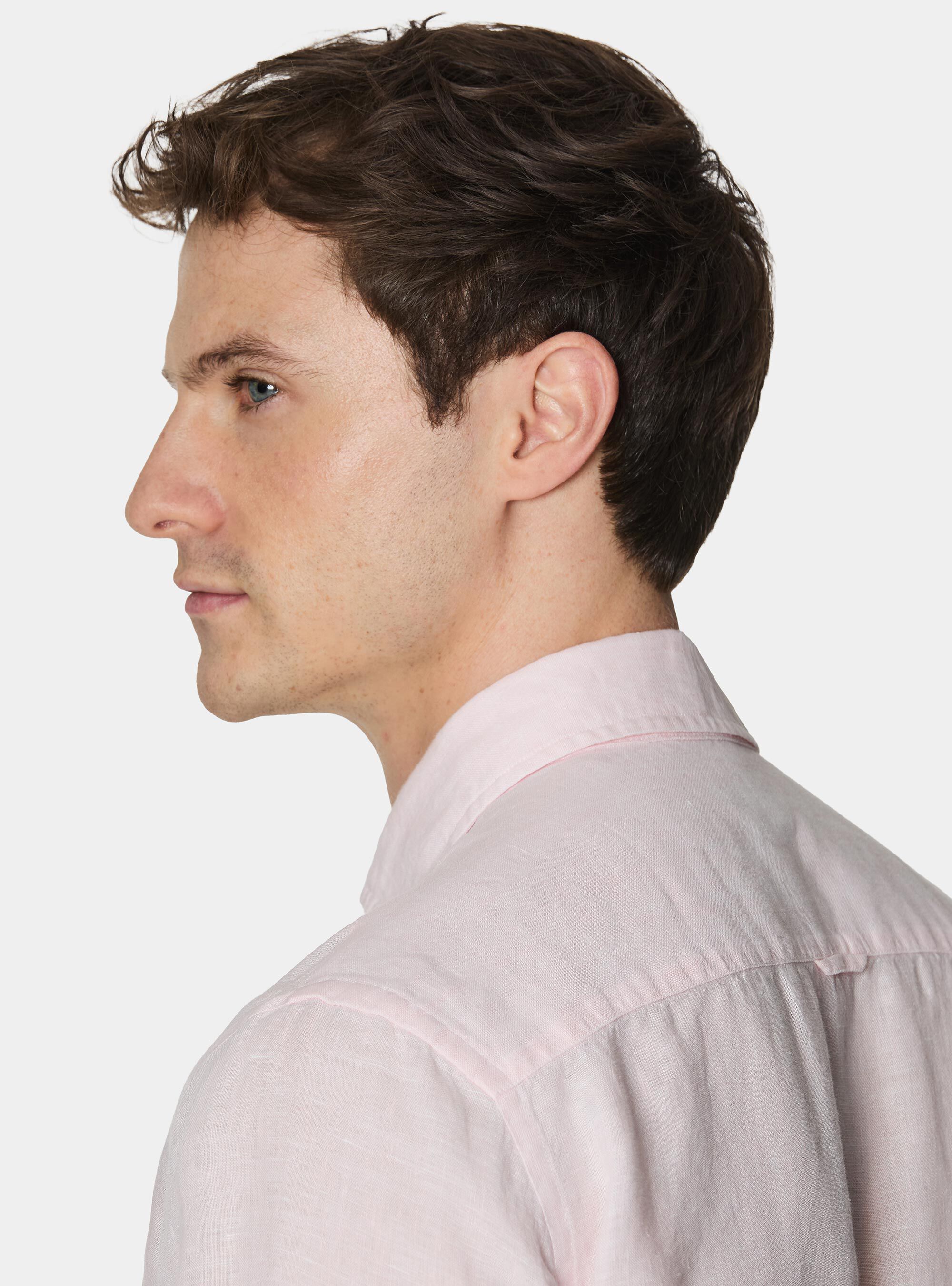 Pure linen shirt, PINK