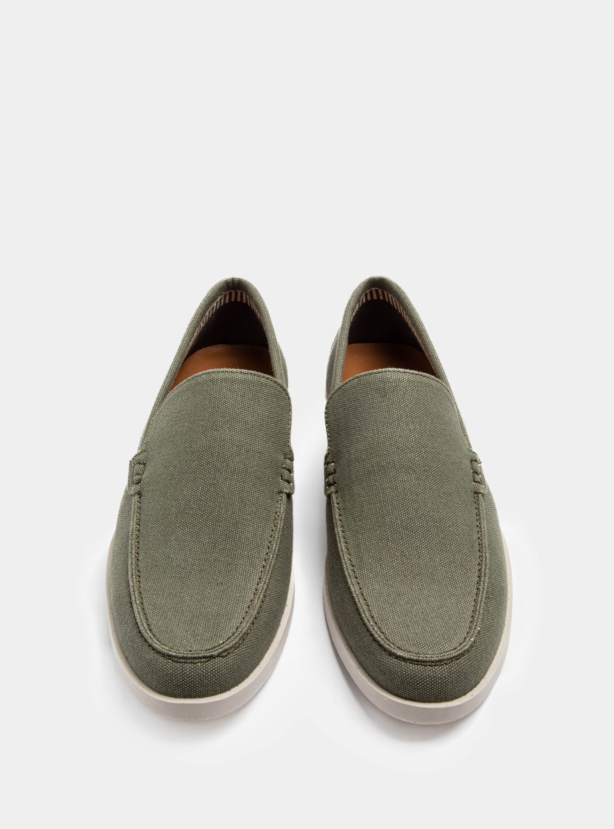 Mens slip on canvas loafers clearance