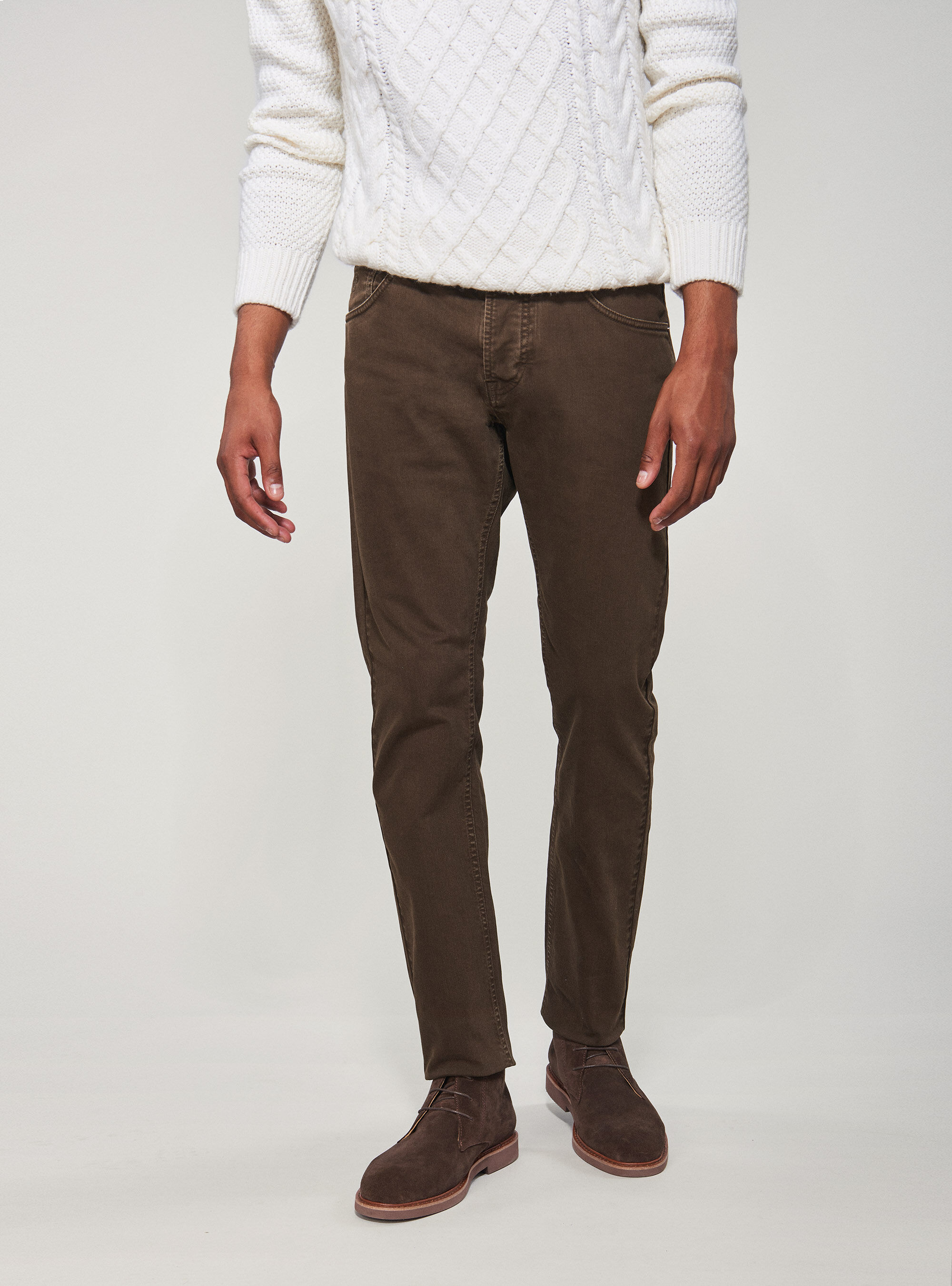 Coloured slim fit jeans