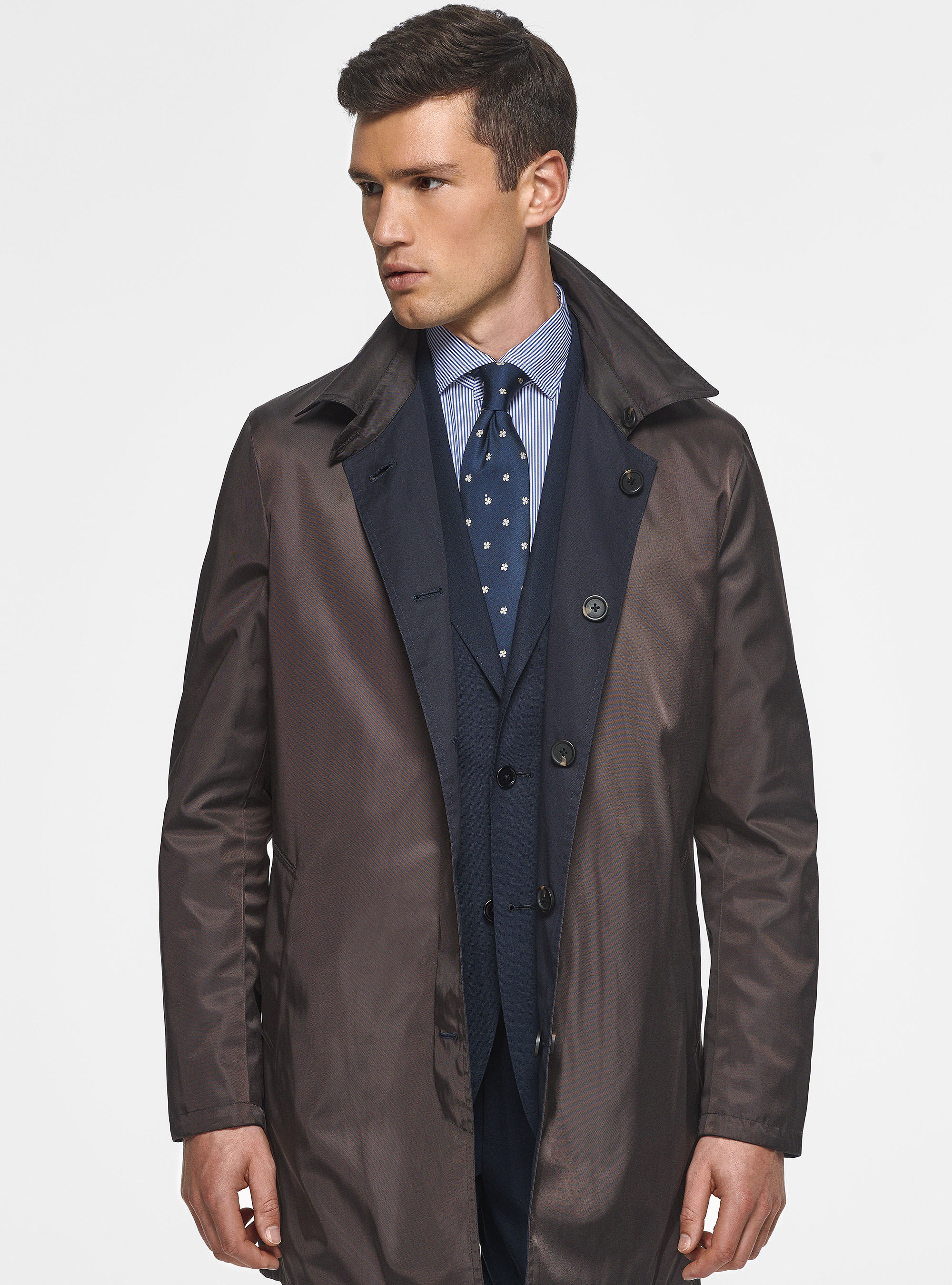 Men's reversible shop raincoat