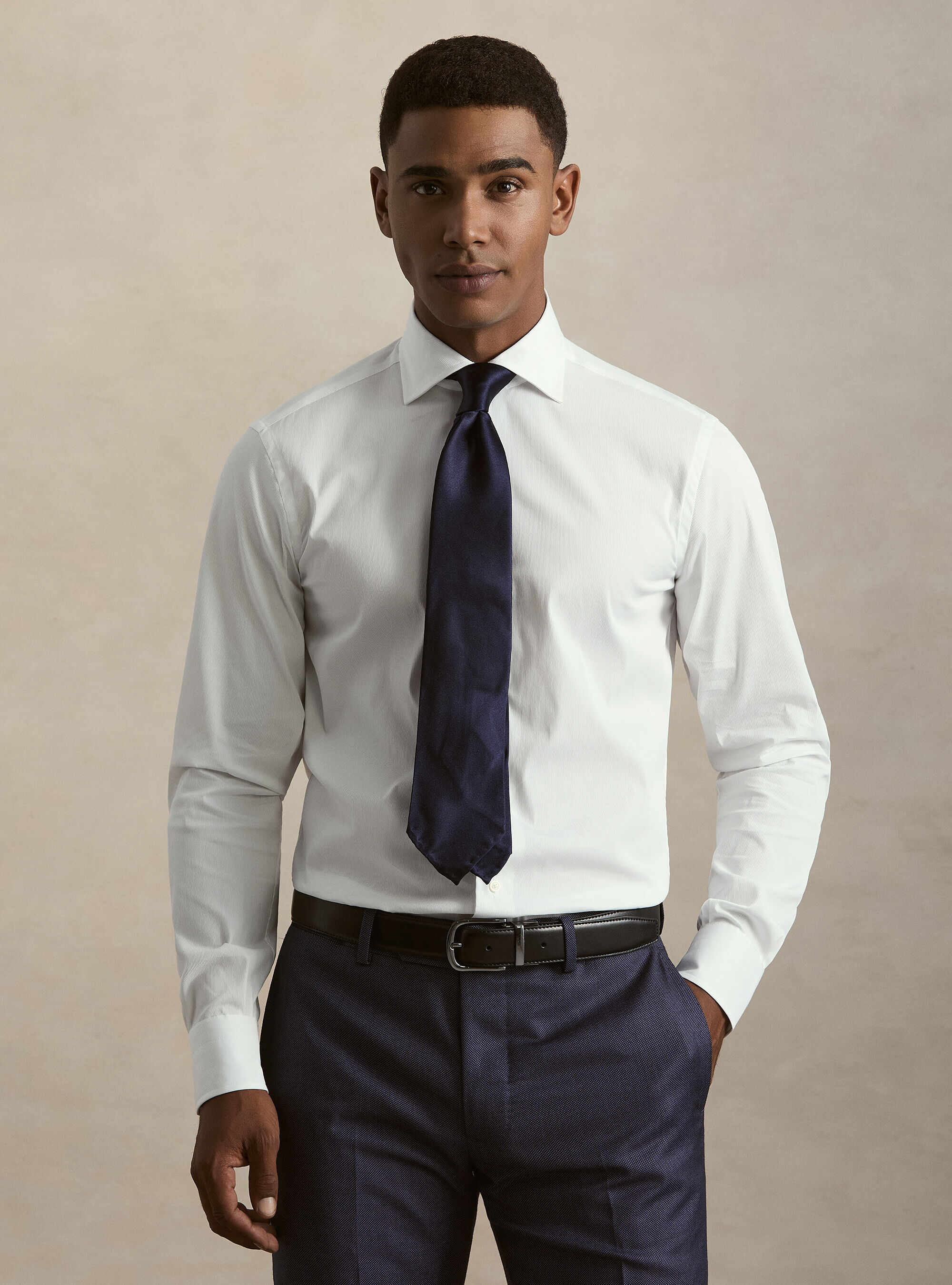 Stretch piqu&eacute; shirt