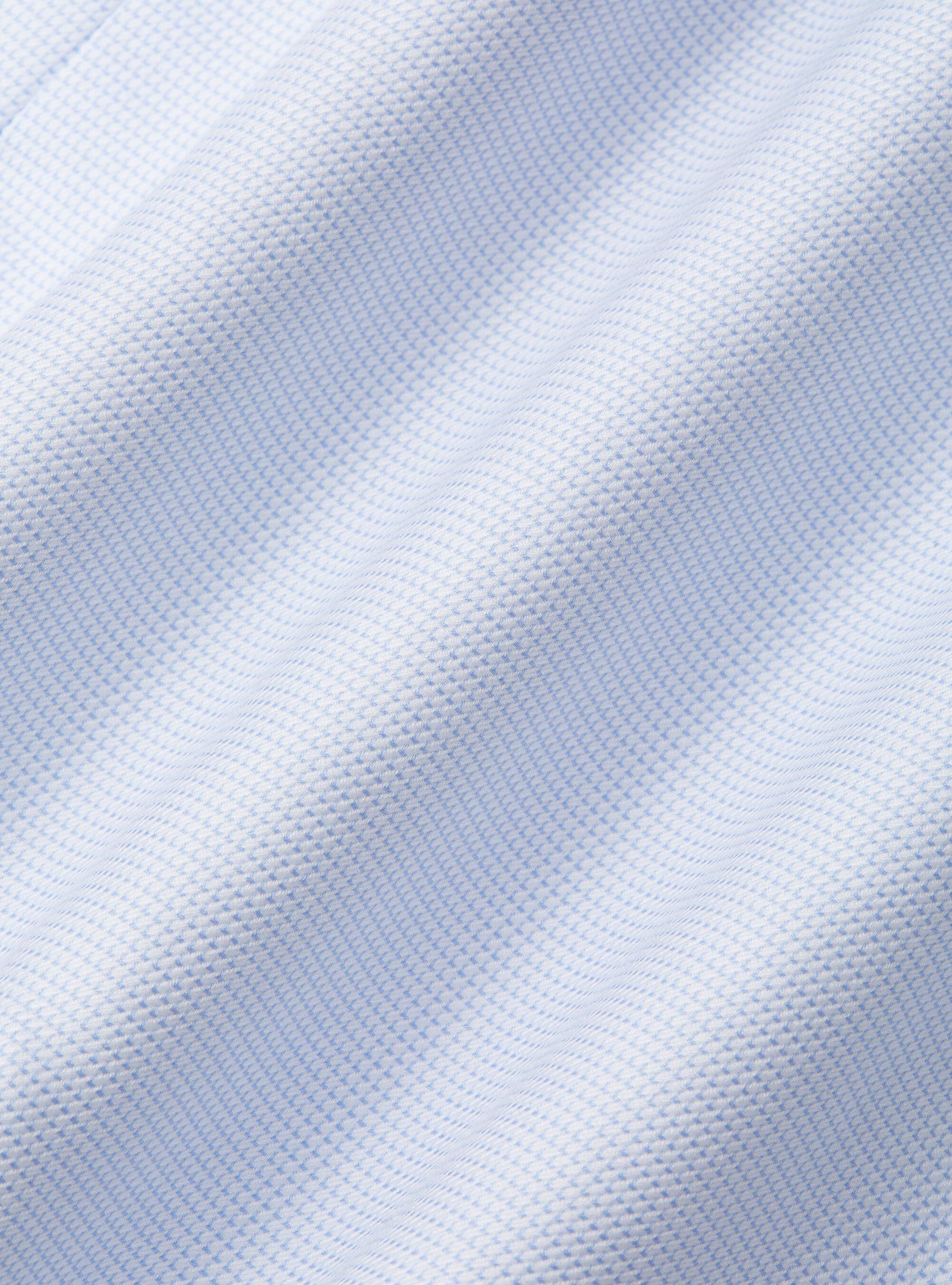 Camicia in cotone operato, AZZURRO