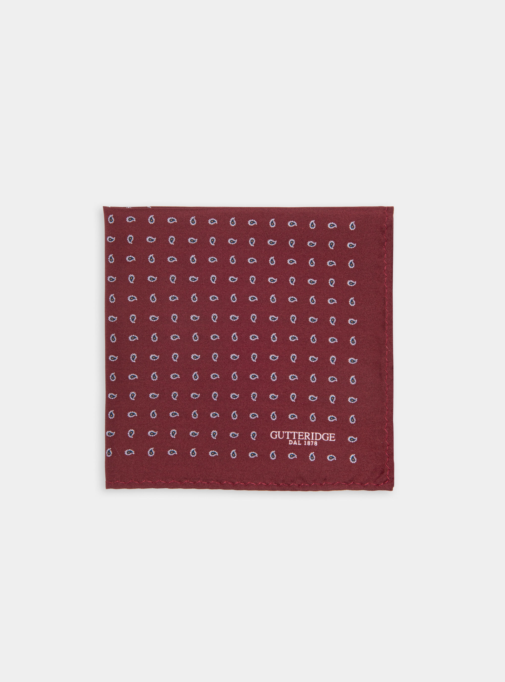 Micro patterned silk pocket square | Gutteridge | Men's Micro patterned silk pocket square | Gutteridge | Men's