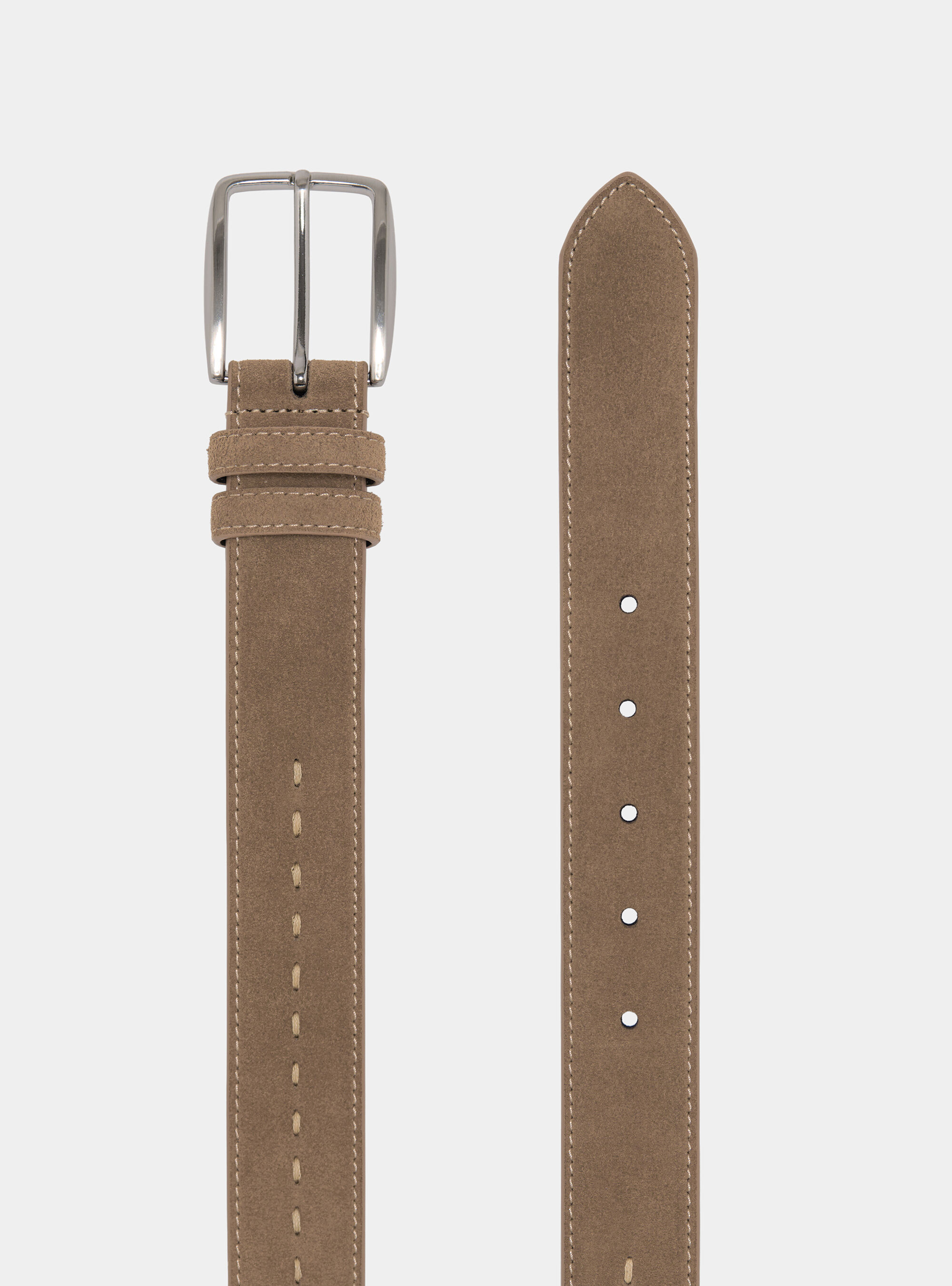 Cintura in suede con impuntura in contrasto, BOUE