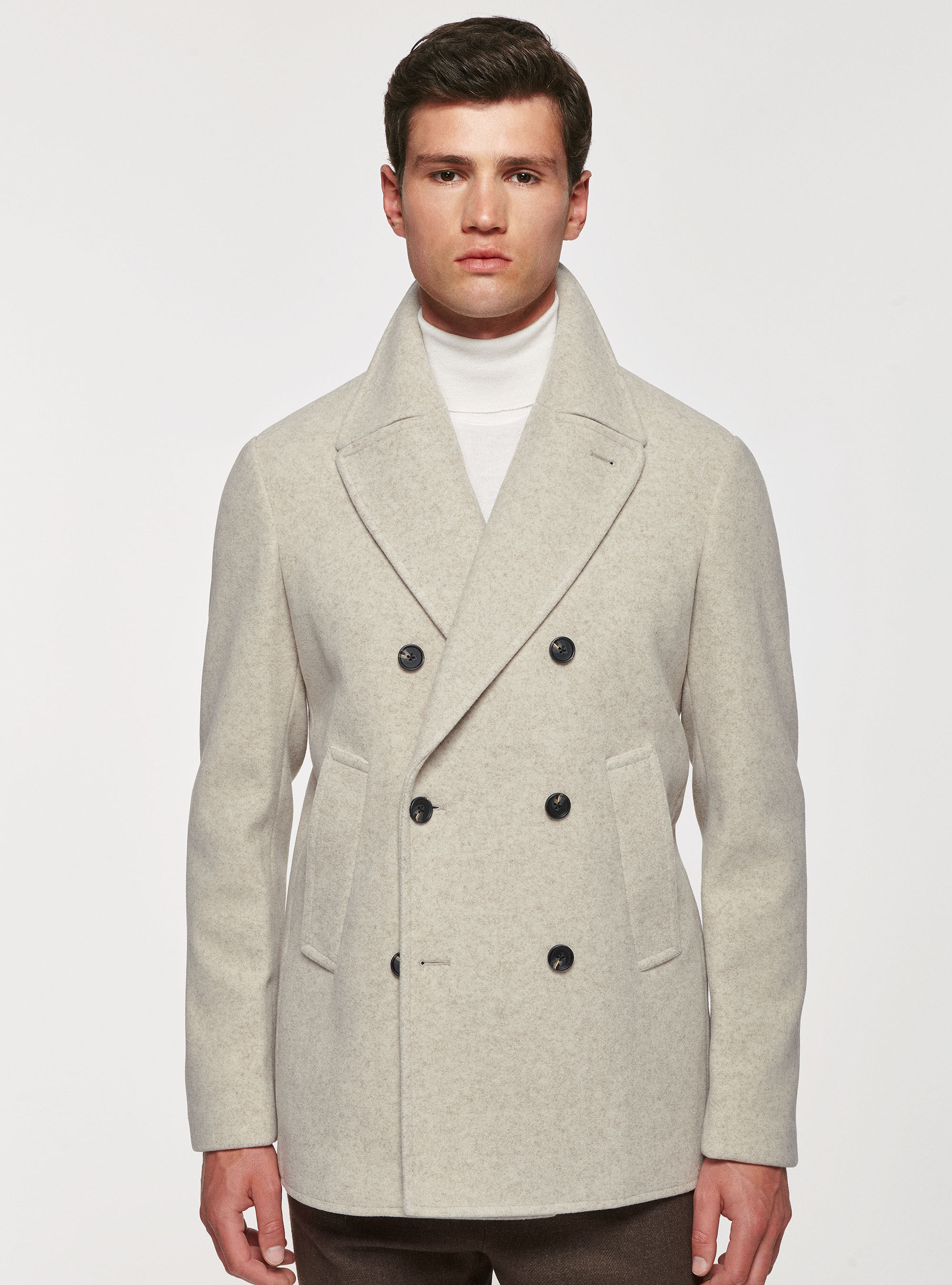 Warm wool on sale plain outerwear