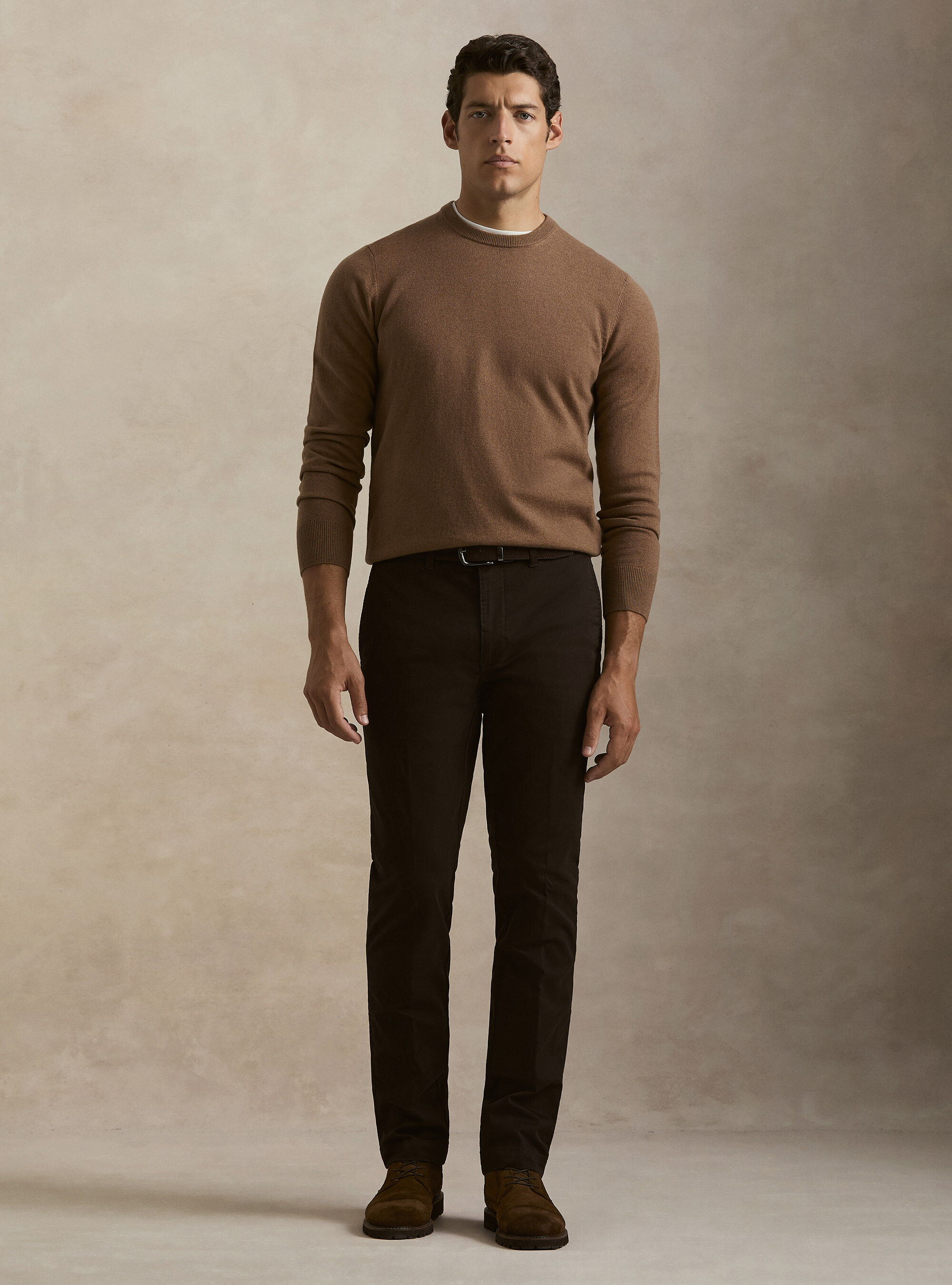 Girocollo in maglia in lana poliammide cashmere