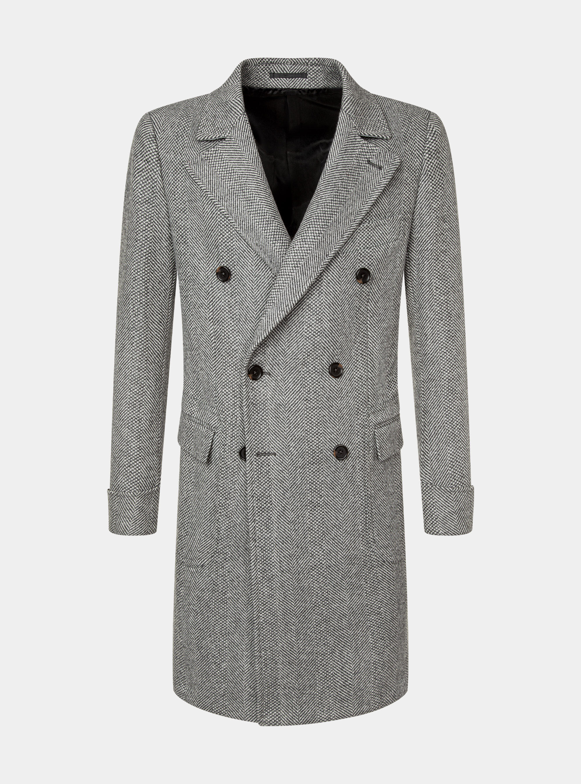 Wool coat men's double breasted on sale