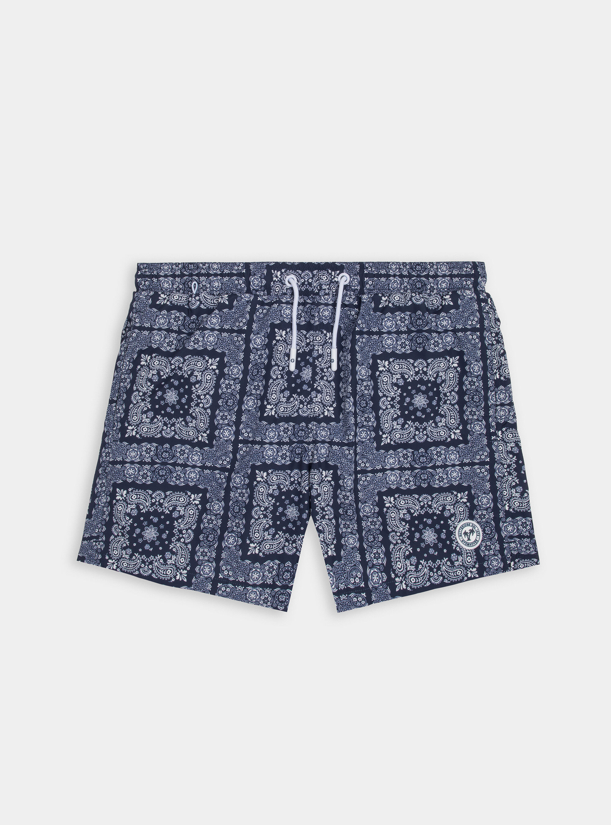 Badehose mit Bandana-Muster, NAVY 0218C