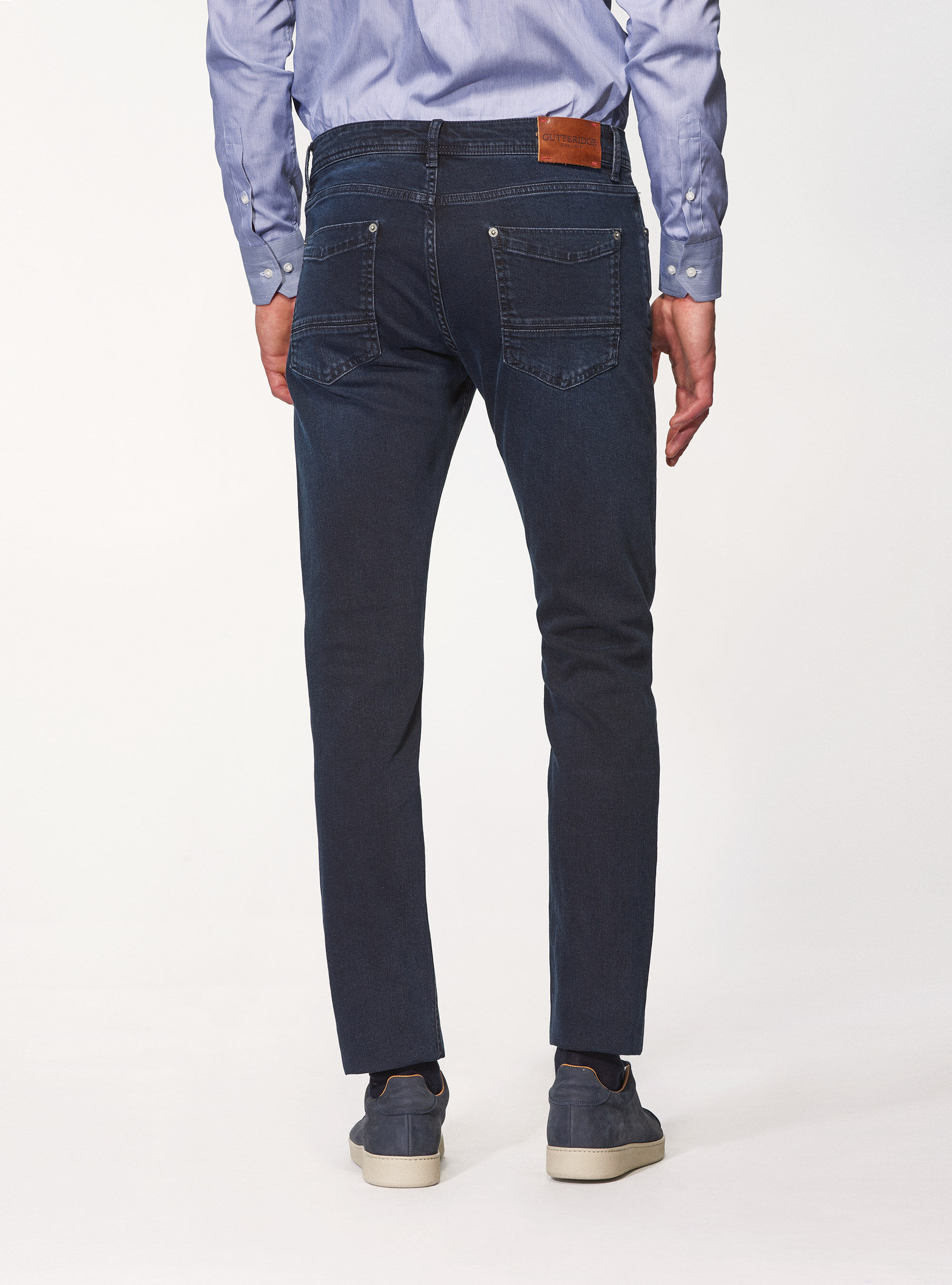 Pantaloni 5 tasche tailor fit, BLU NAVY