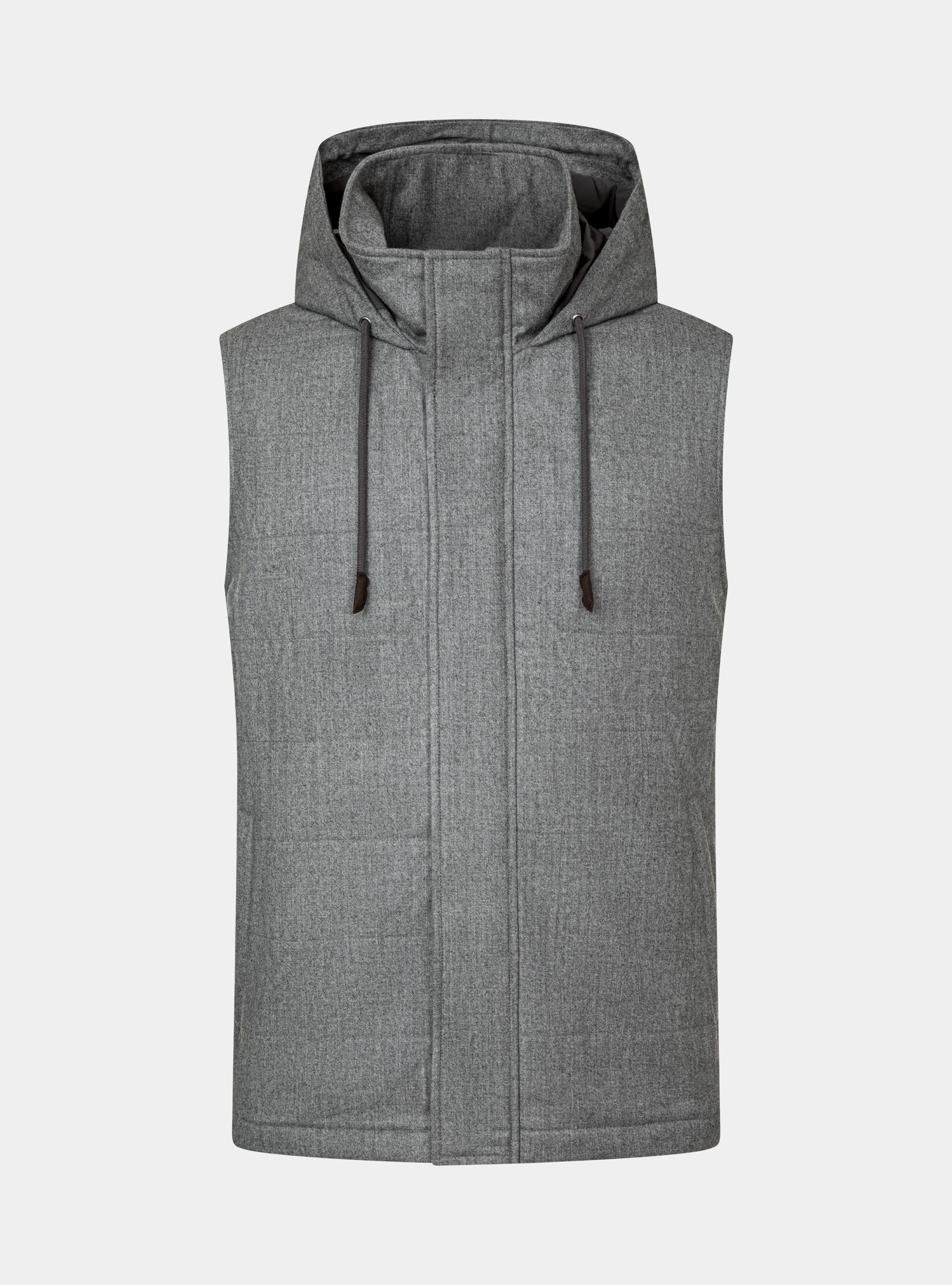 Sleeveless flannel hoodie shop