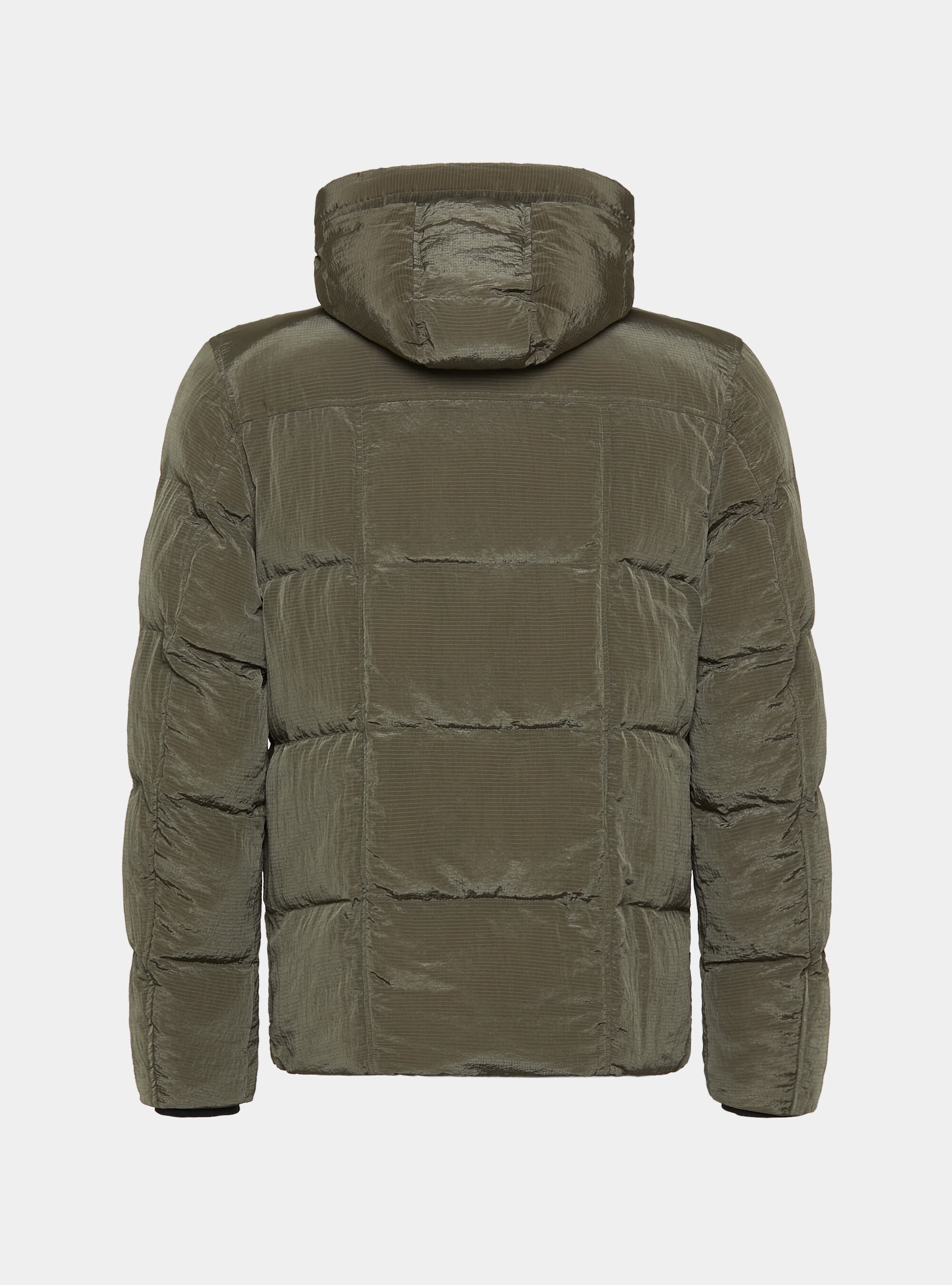Technical nylon ripstop jacket with hood