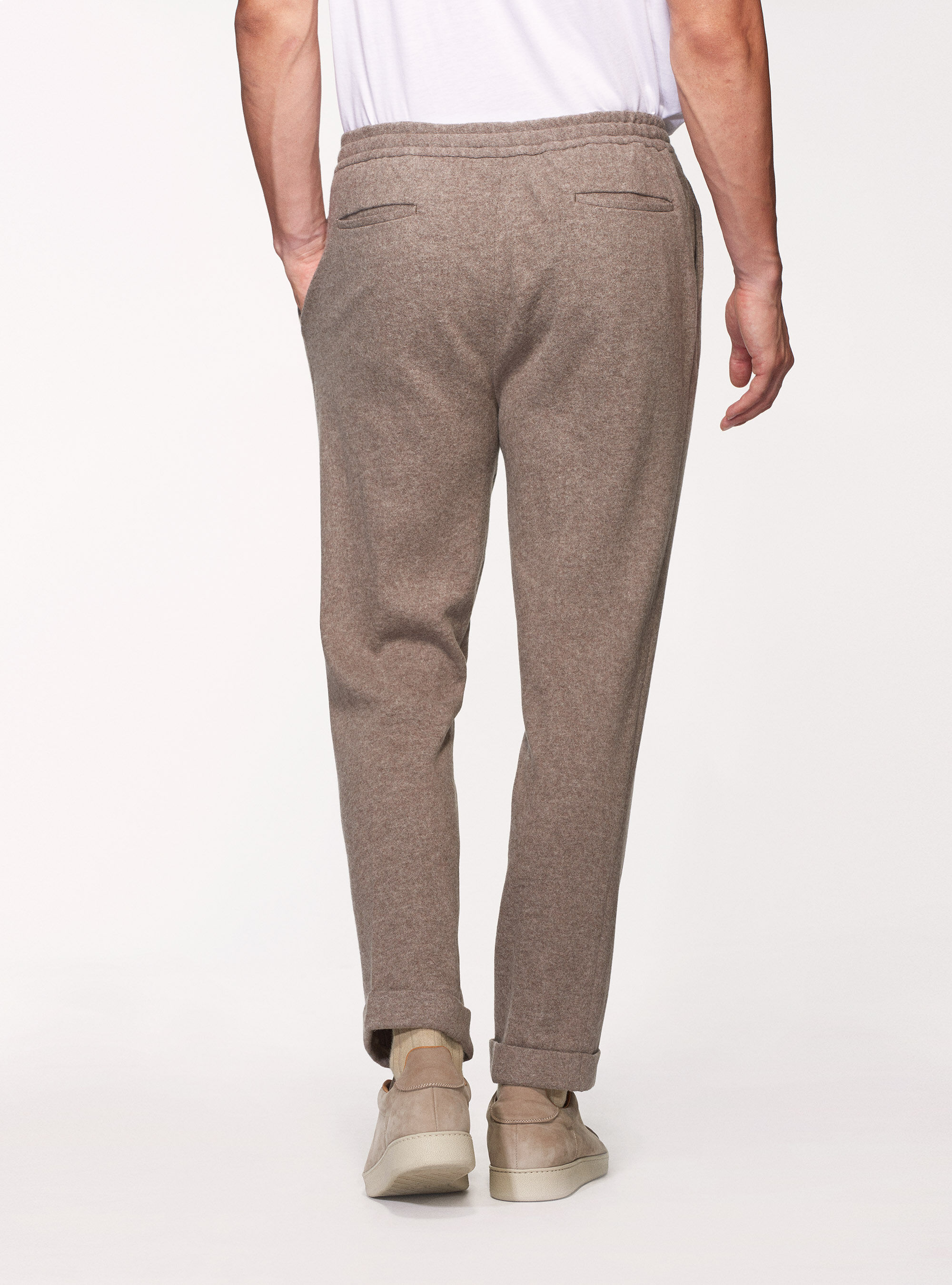 Pantaloni leisure fit in lana con coulisse Gutteridge Uomo Abbigliamento Pantaloni e jeans Pantaloni Pantaloni eleganti 