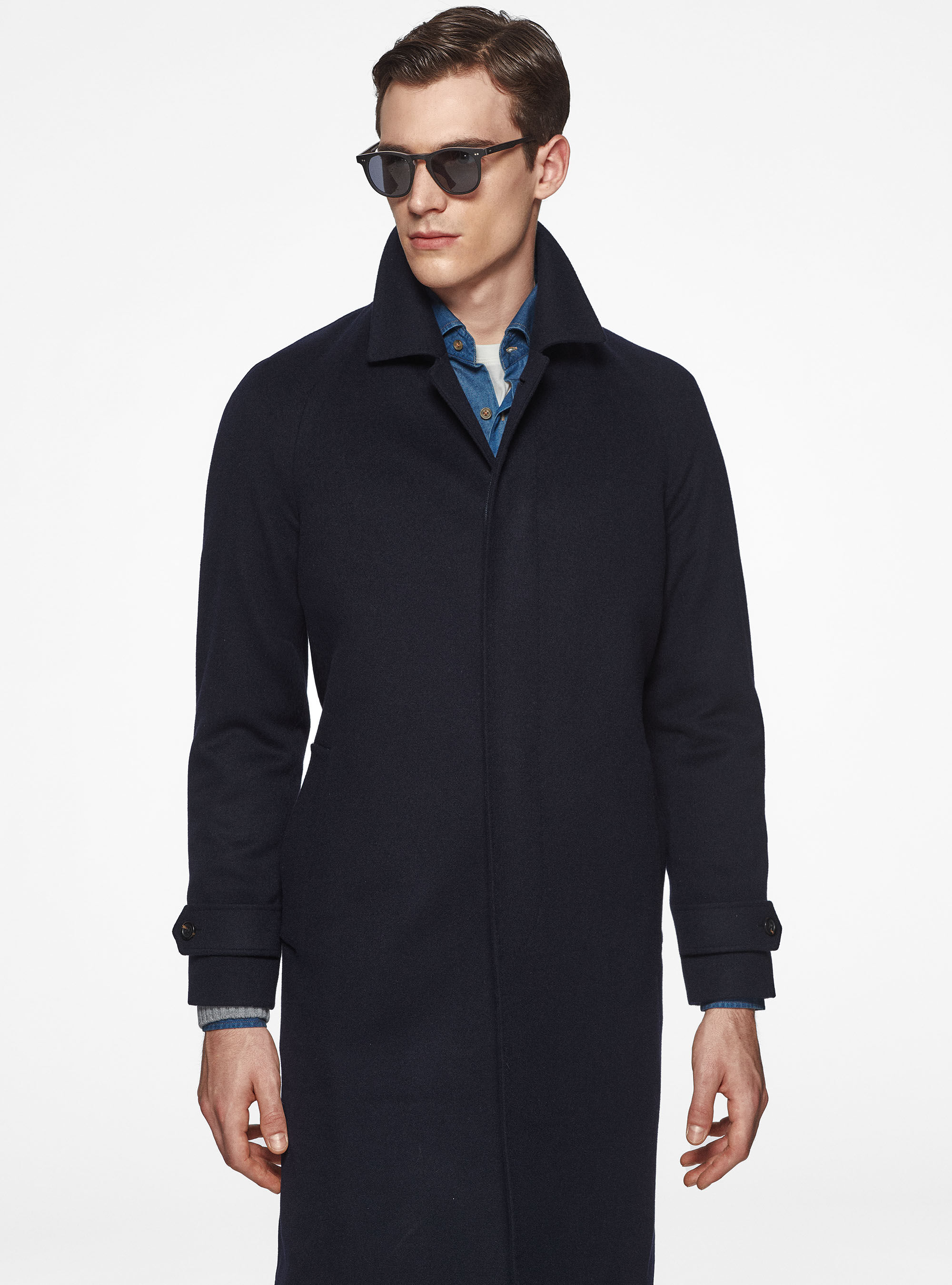Wool and cashmere overcoat