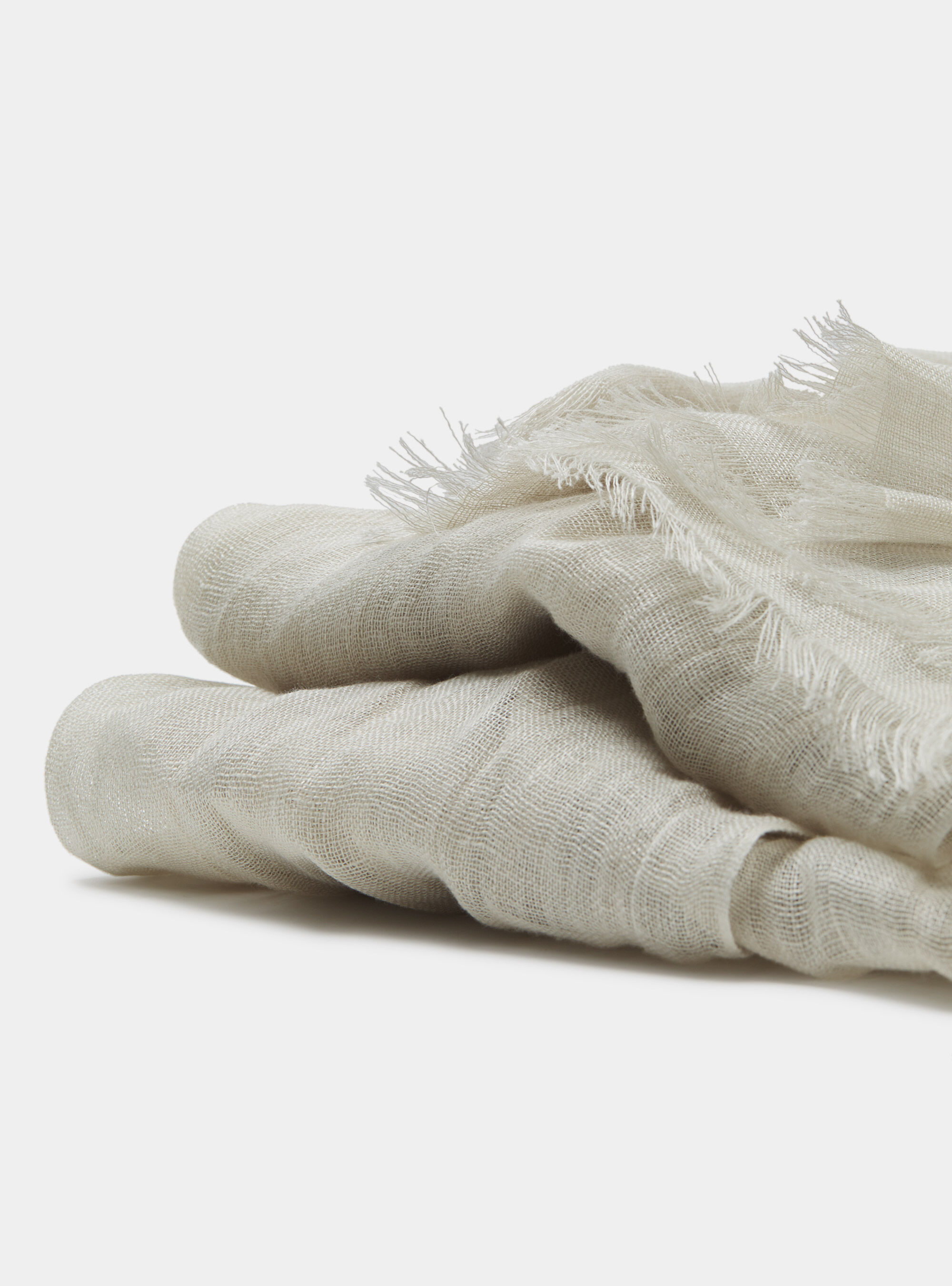 Linen scarf, SAND