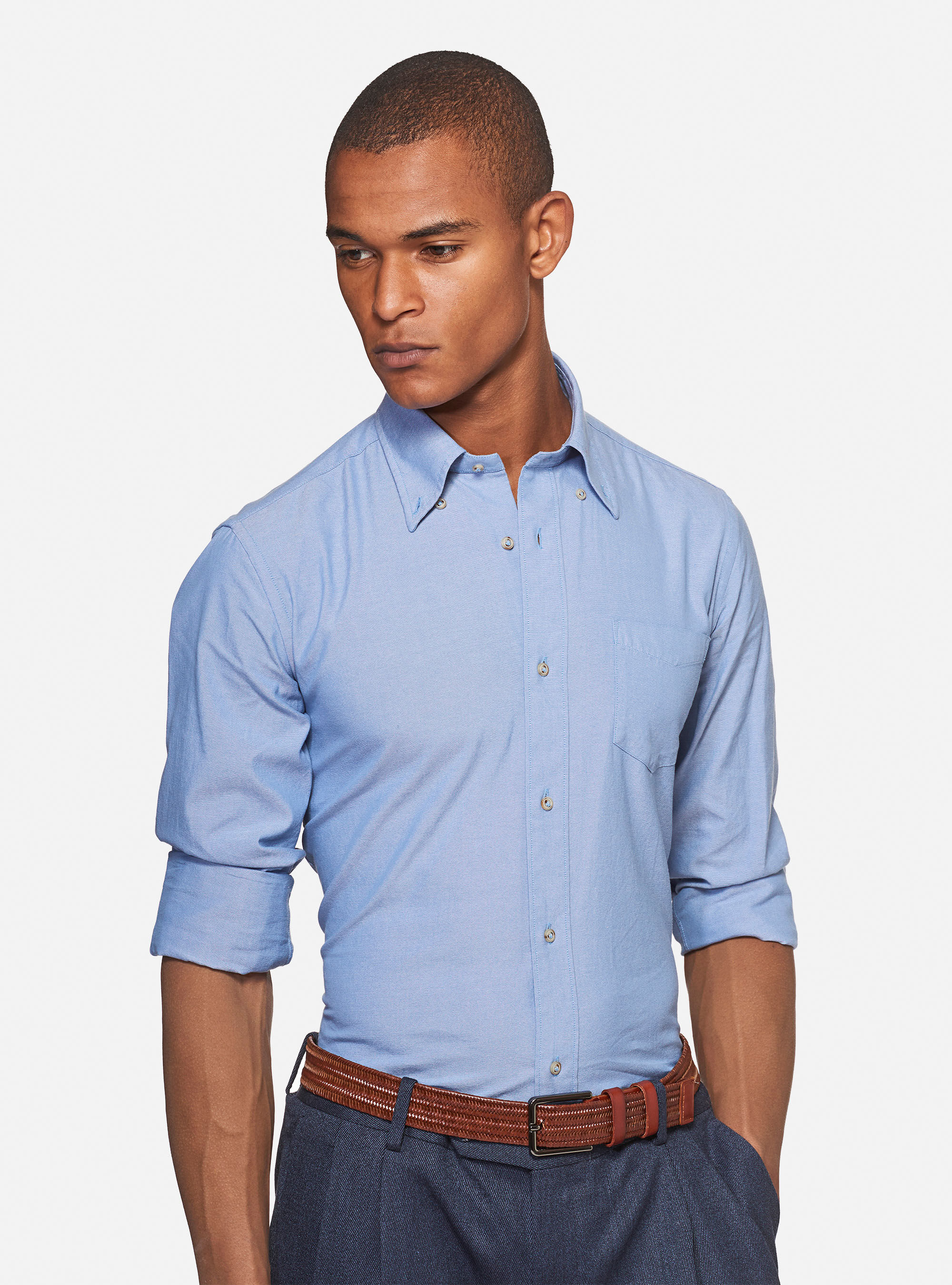 Oxford shirt with button down collar 