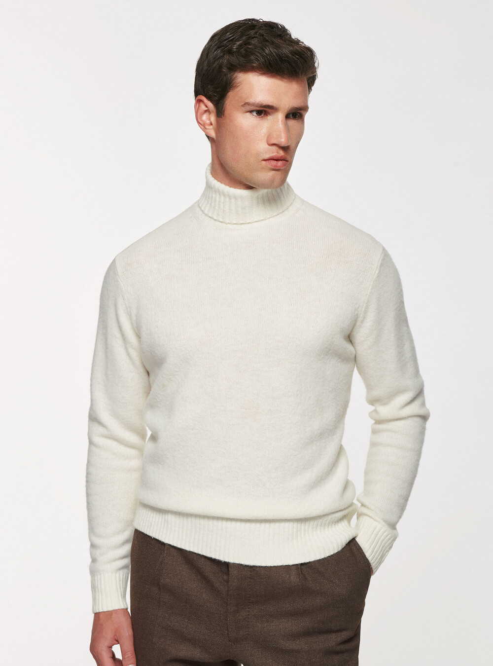Brushed wool turtleneck sweater, GutteridgeEU