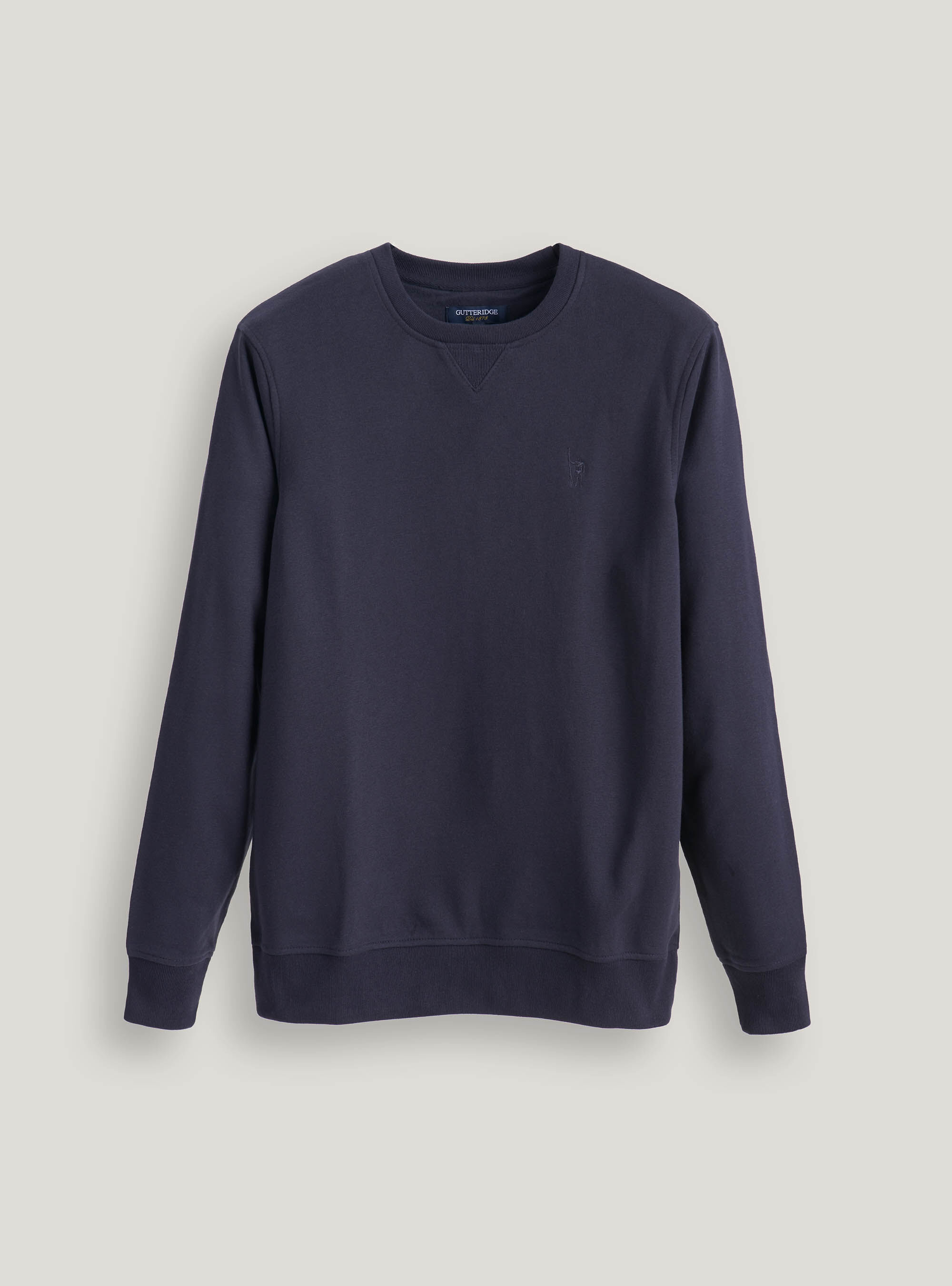 Round shop neck sweatshirt