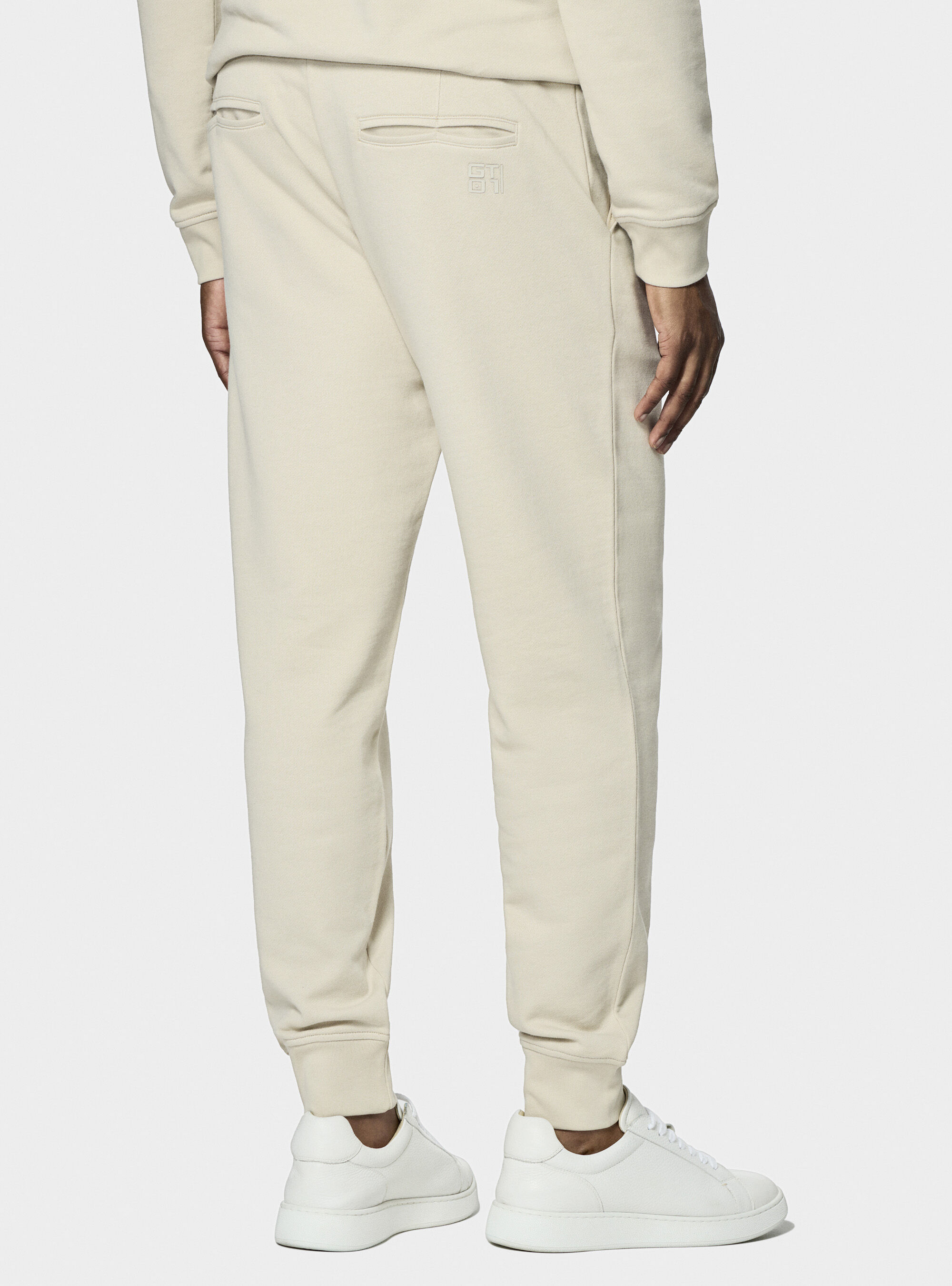 Pantaloni sportivi in felpa GT01, ECRU 0536C