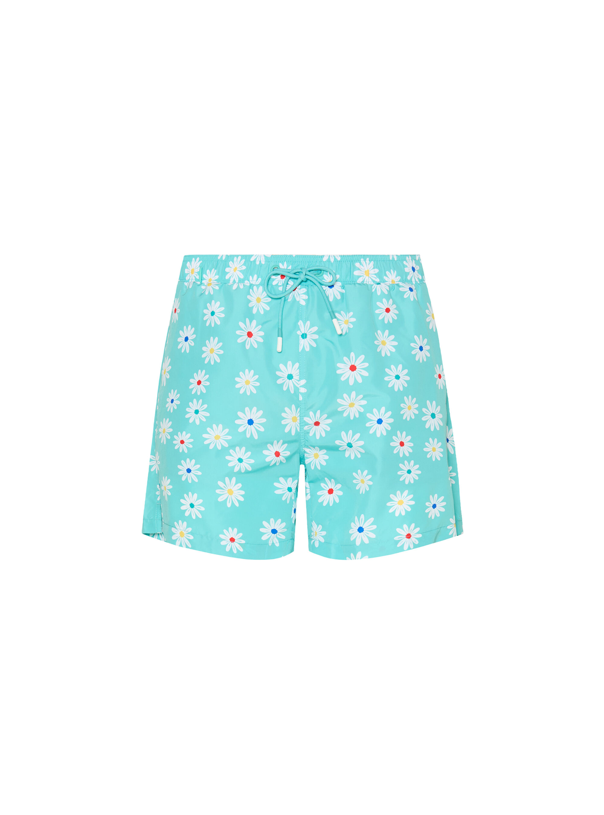 Costume da bagno con stampa fantasia margherita, AZZURRO TIFFANY 0277C