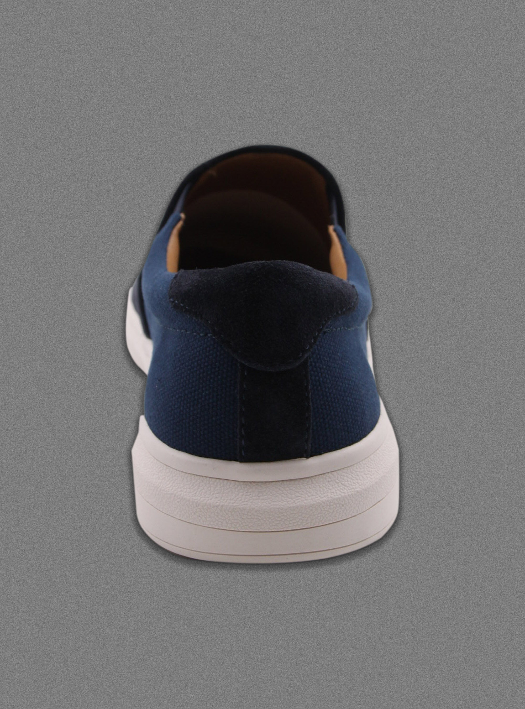 Blue suede slip on shoes clearance