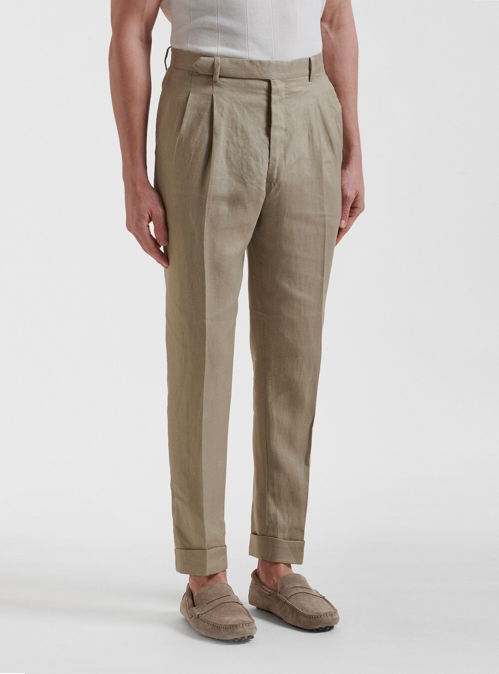 Pantalon A Pince Vintage Homme Old Money Pantalon à Pince Vintage