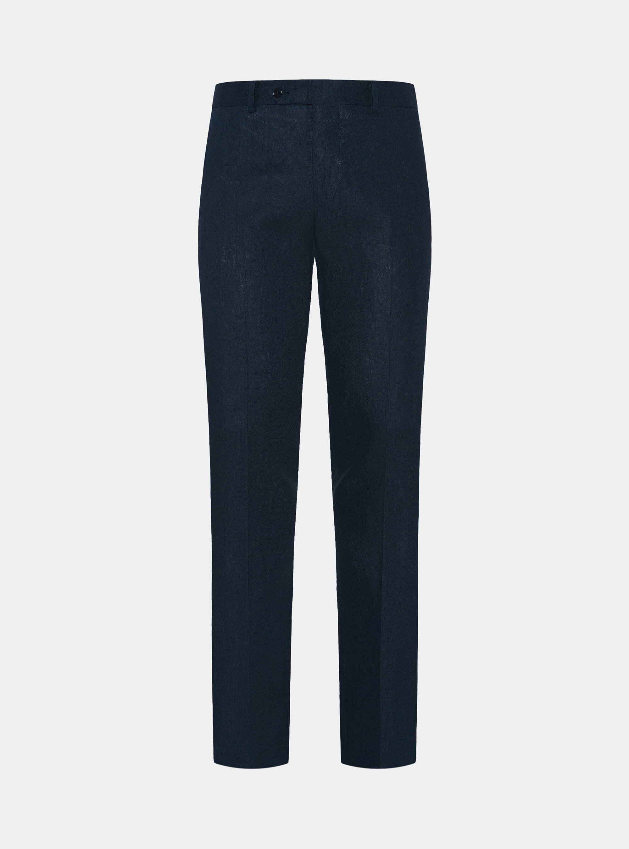 Pure linen suit trousers, NAVY BLUE