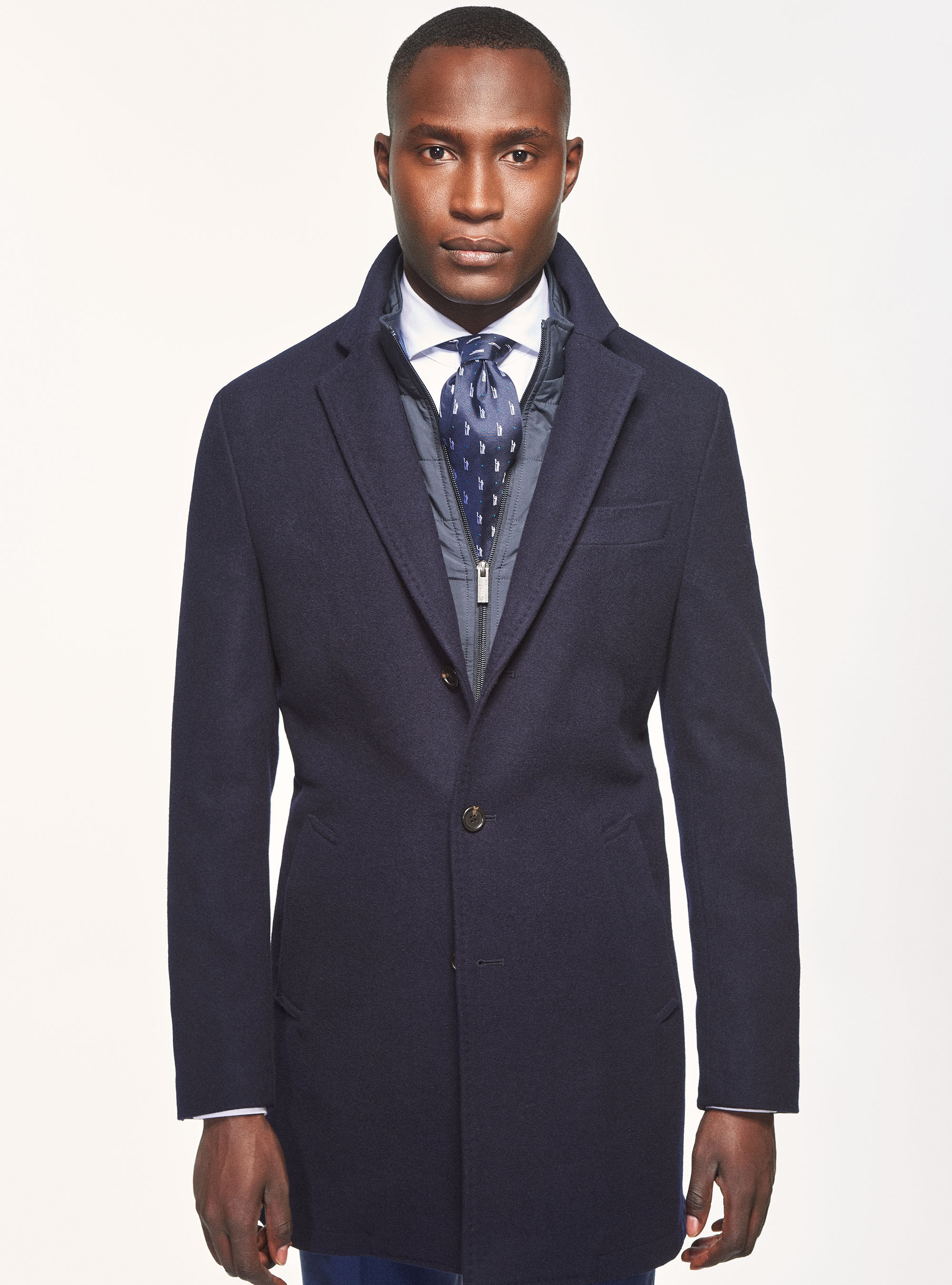 Wool blend coat with 3M thinsulate vest