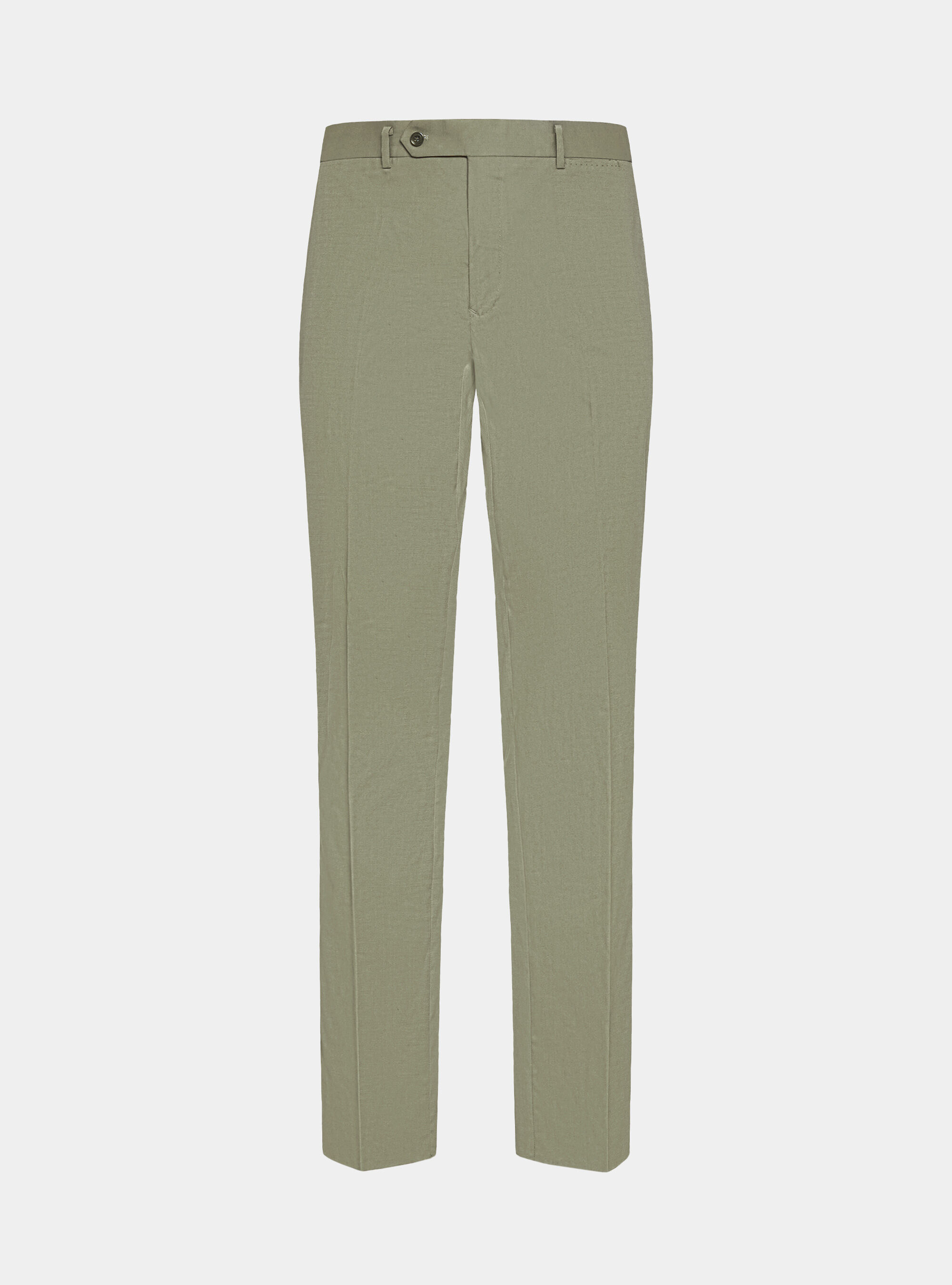 Pantaloni abito in cotone armaturato, SALVIA 0602C