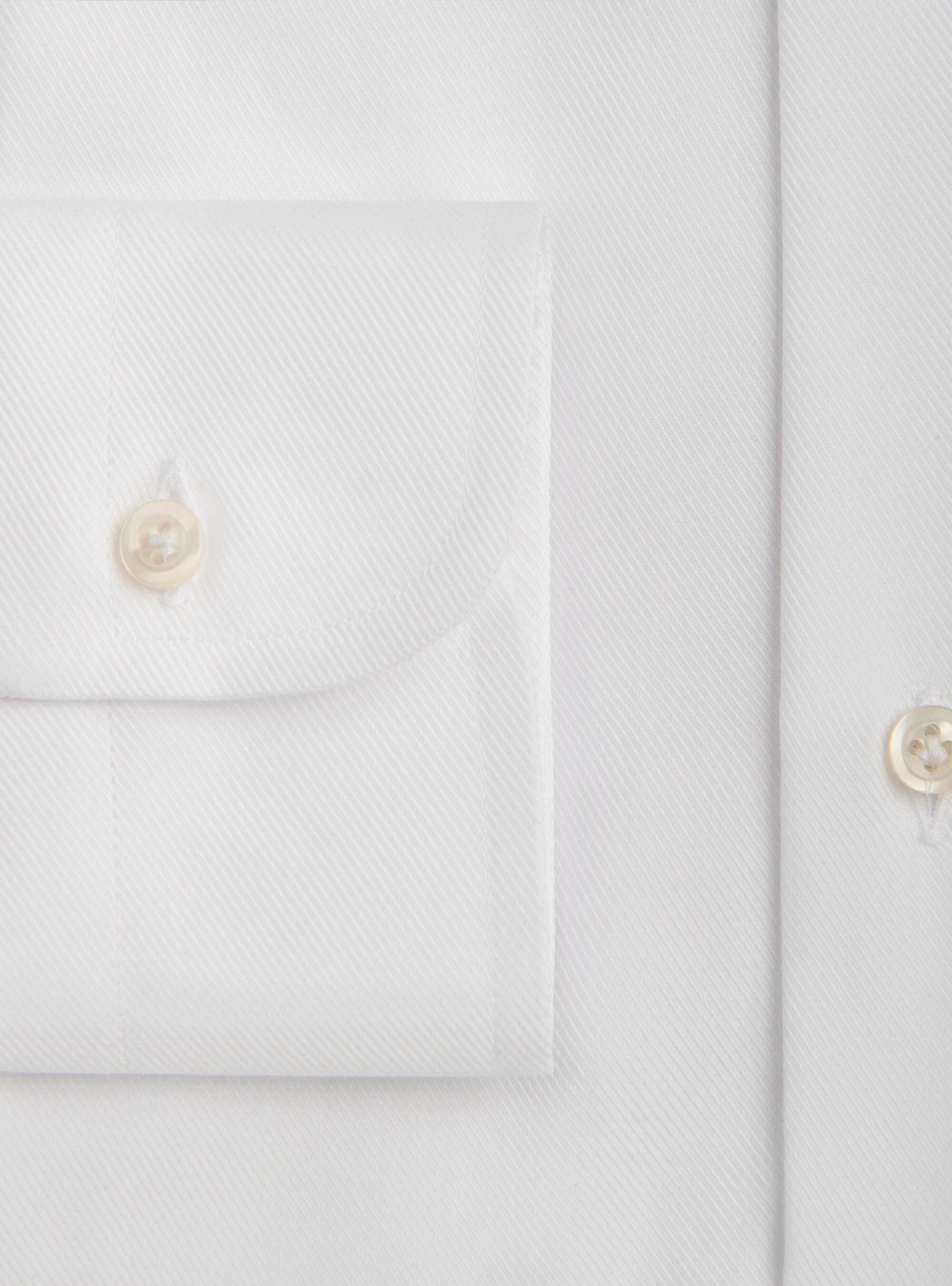 Reisehemd mit franz&ouml;sischem Kragen aus Baumwollk&ouml;per, BIANCO 0099C