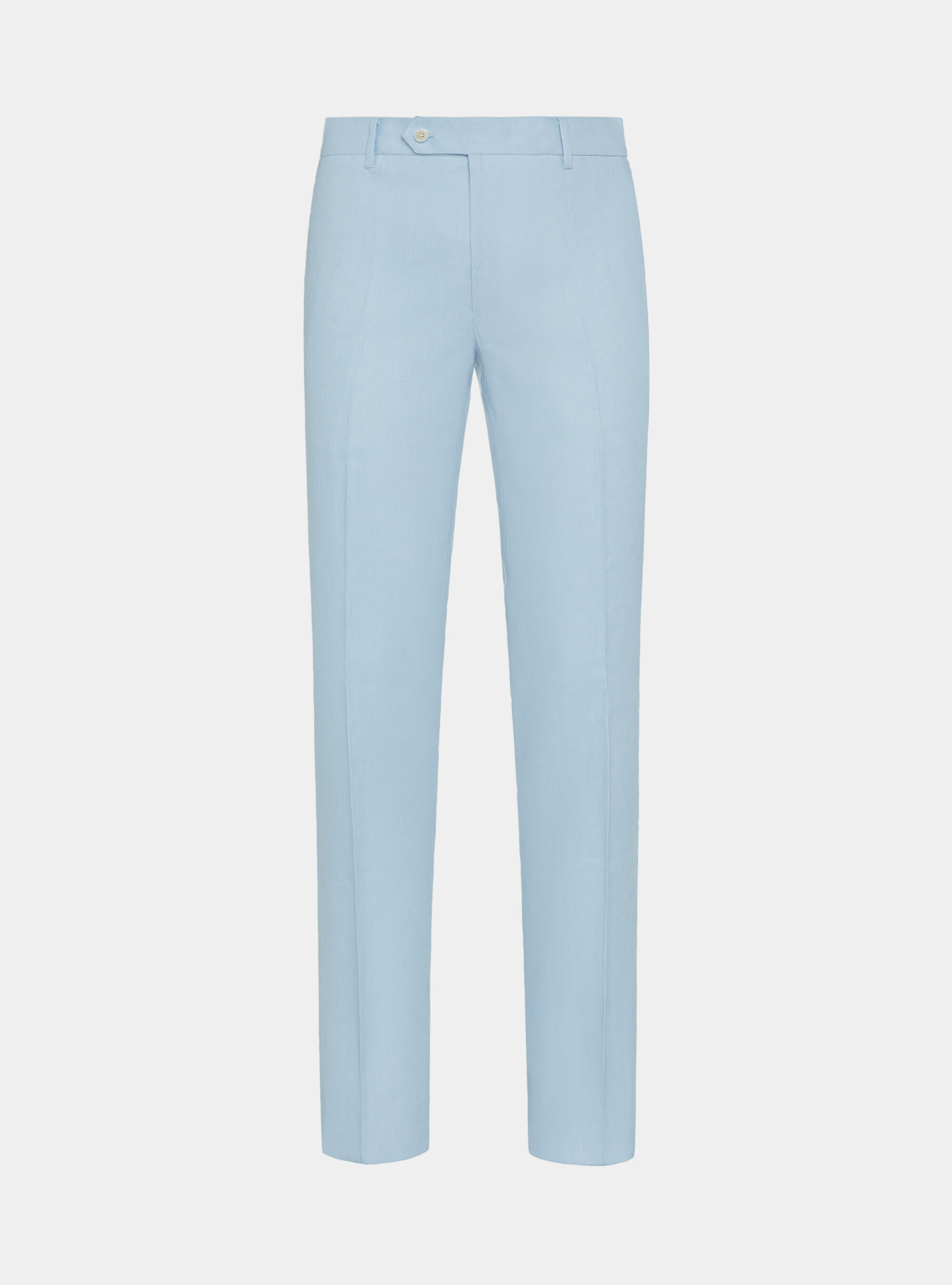 Pantaloni in puro lino, AZZURRO