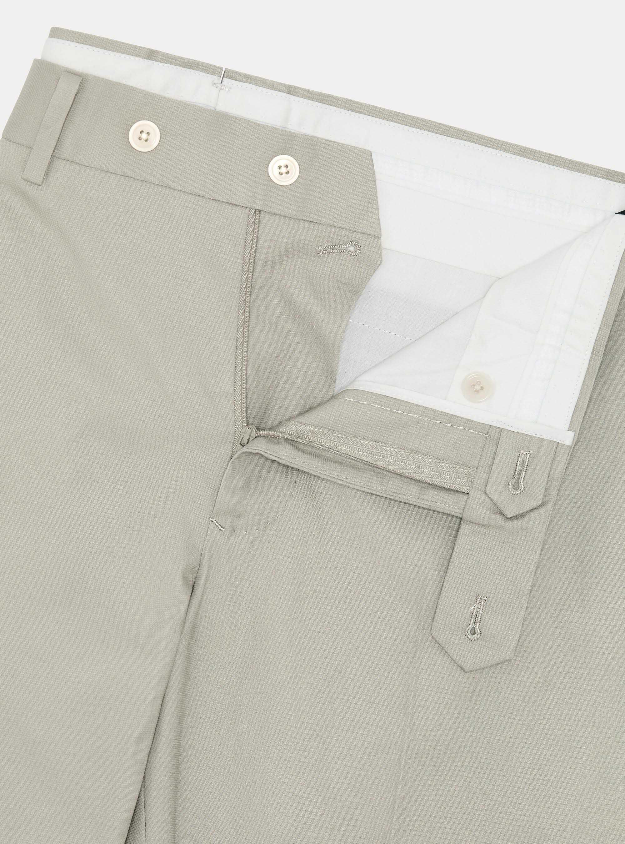 Pantaloni abito in cotone, ECRU