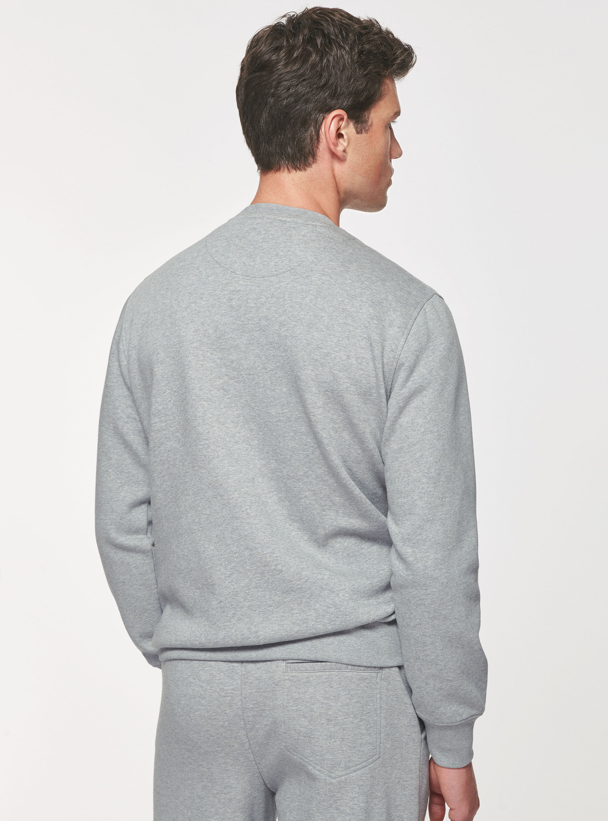 Sweat à col rond gris sales