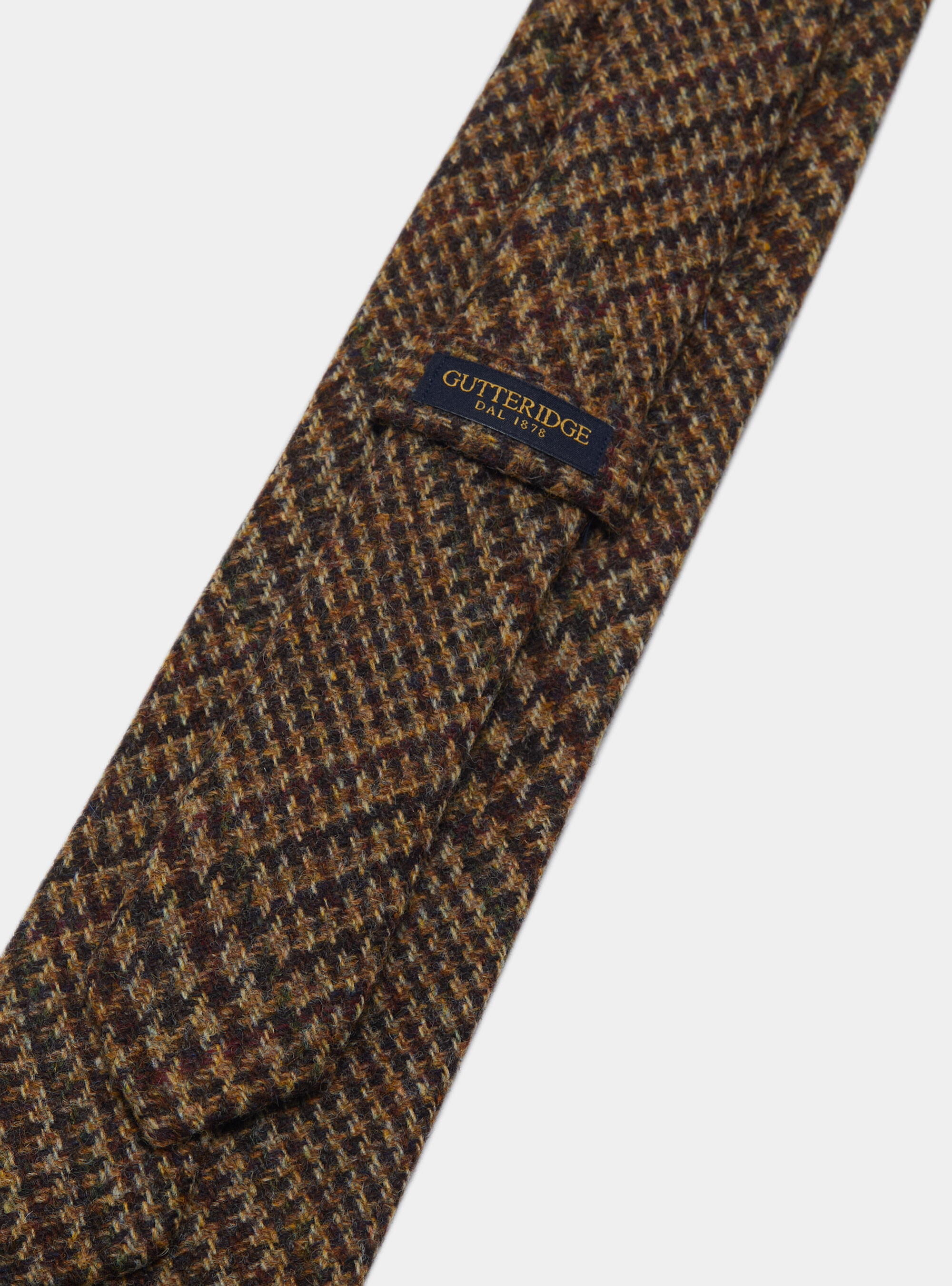 Corbata estampada de pura lana Shetland, MULTICOLORE