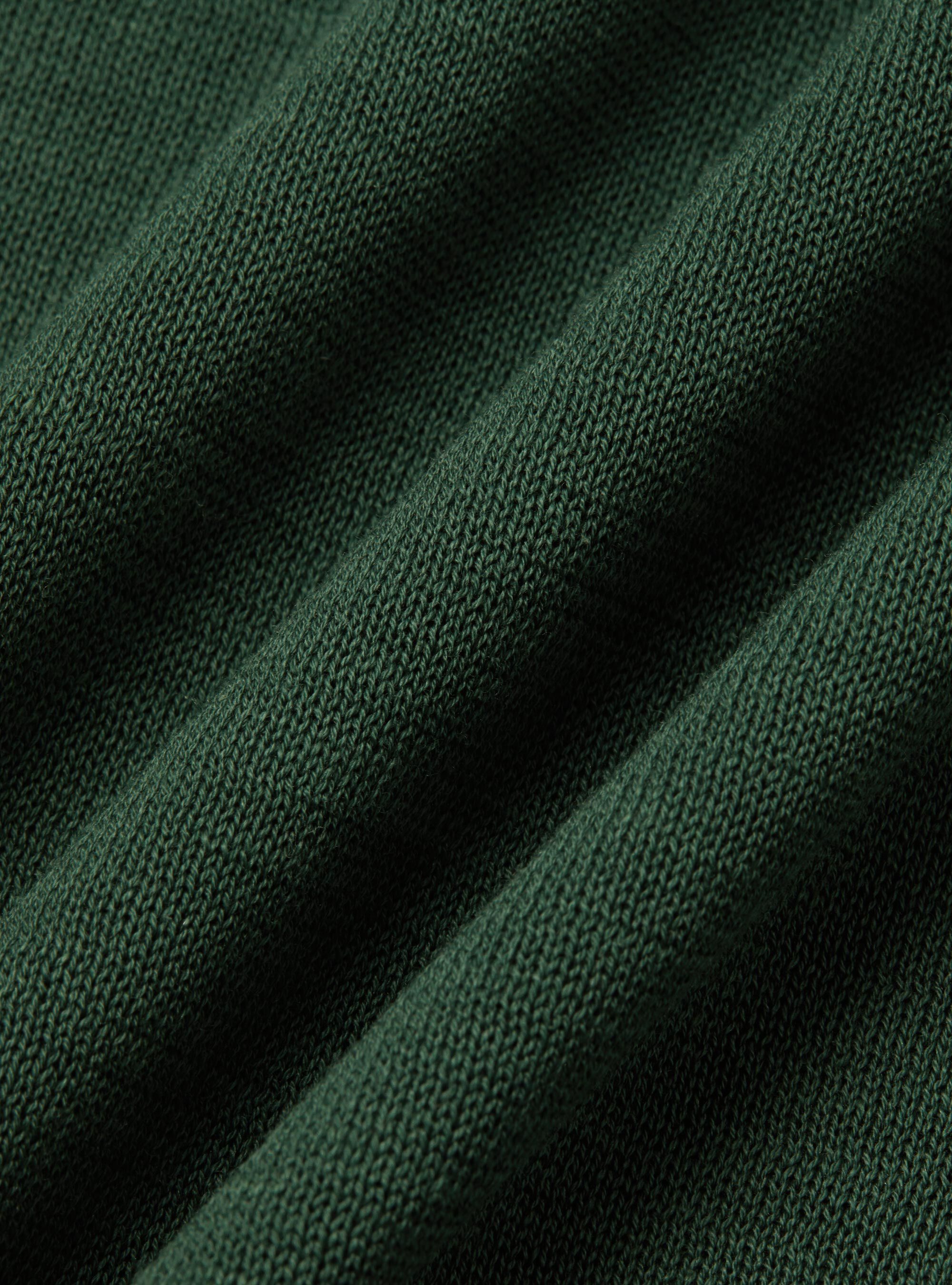 Polo de algod&oacute;n y seda, VERDE