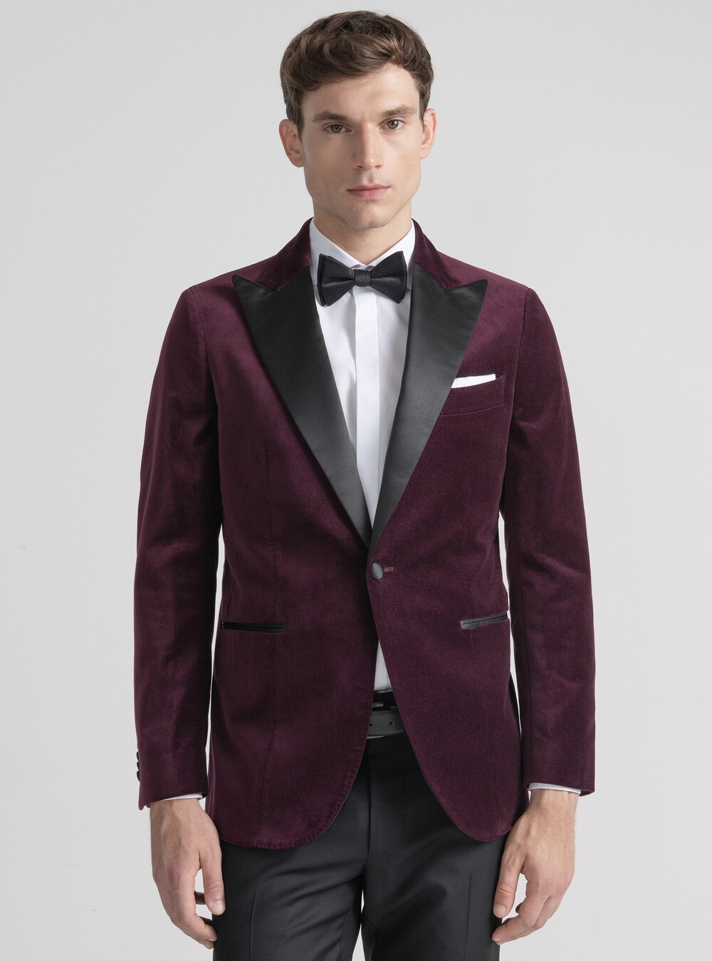 Bow Tie Next Smoking Jacket Smoking Suit Blazer In Velvet