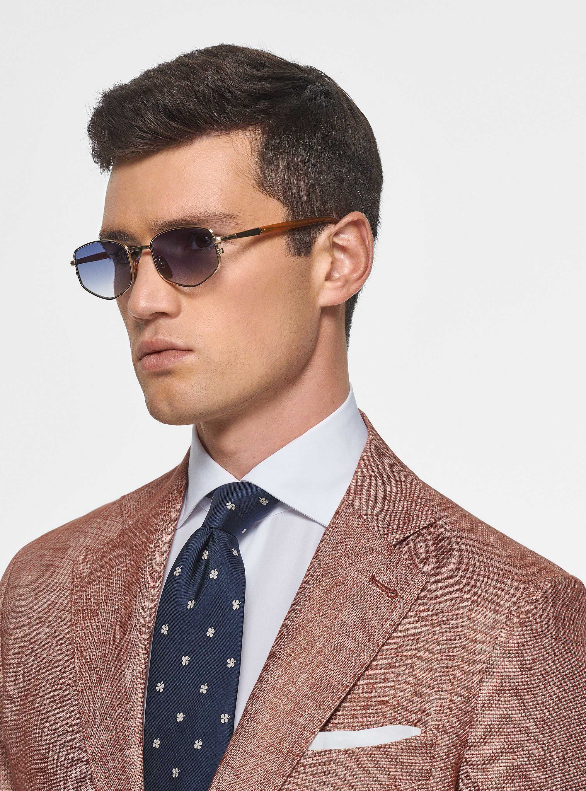 Linen and slub cotton blazer | Gutteridge | Men's catalog